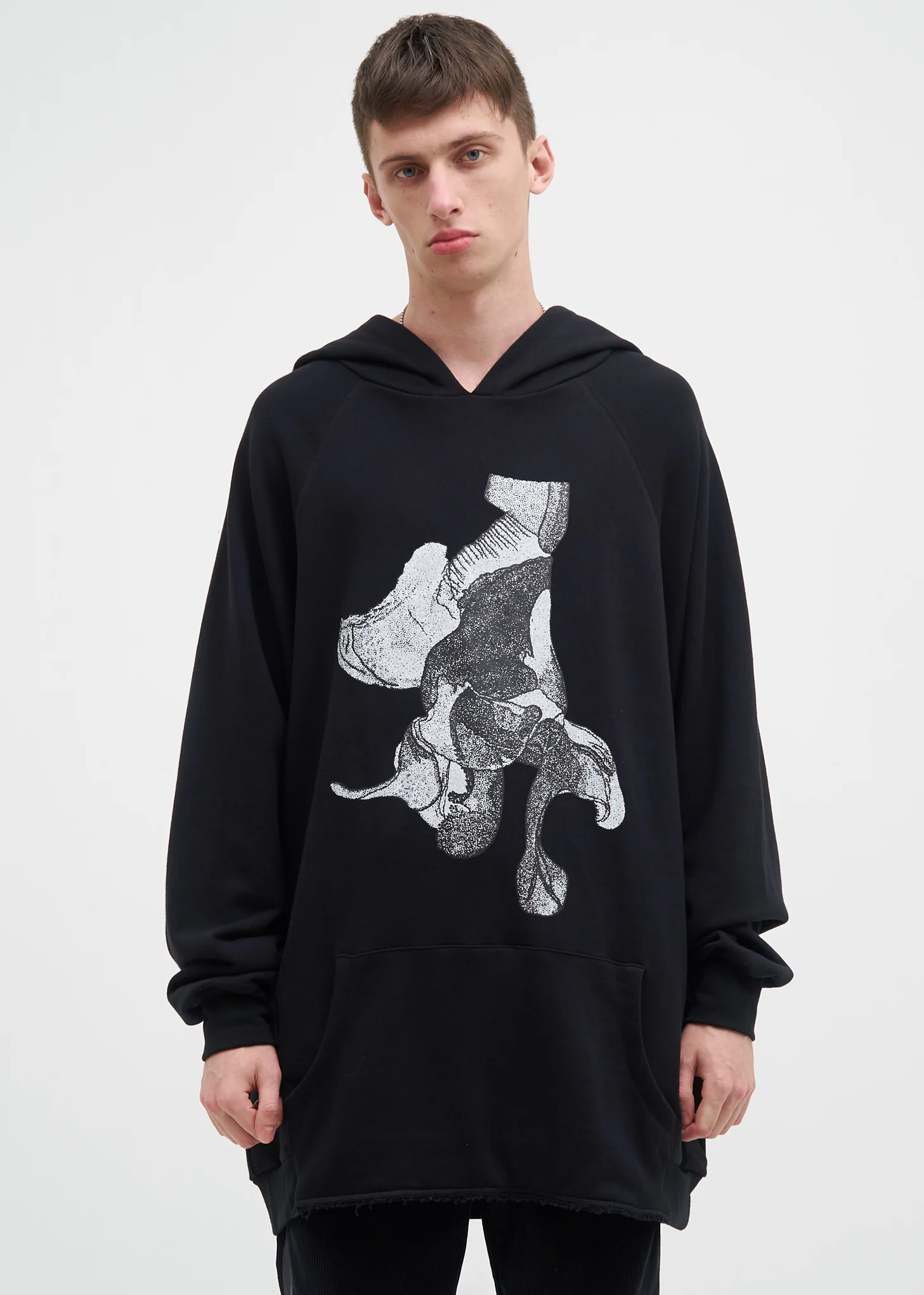 Black Oversized Johnstone Fly Hoodie