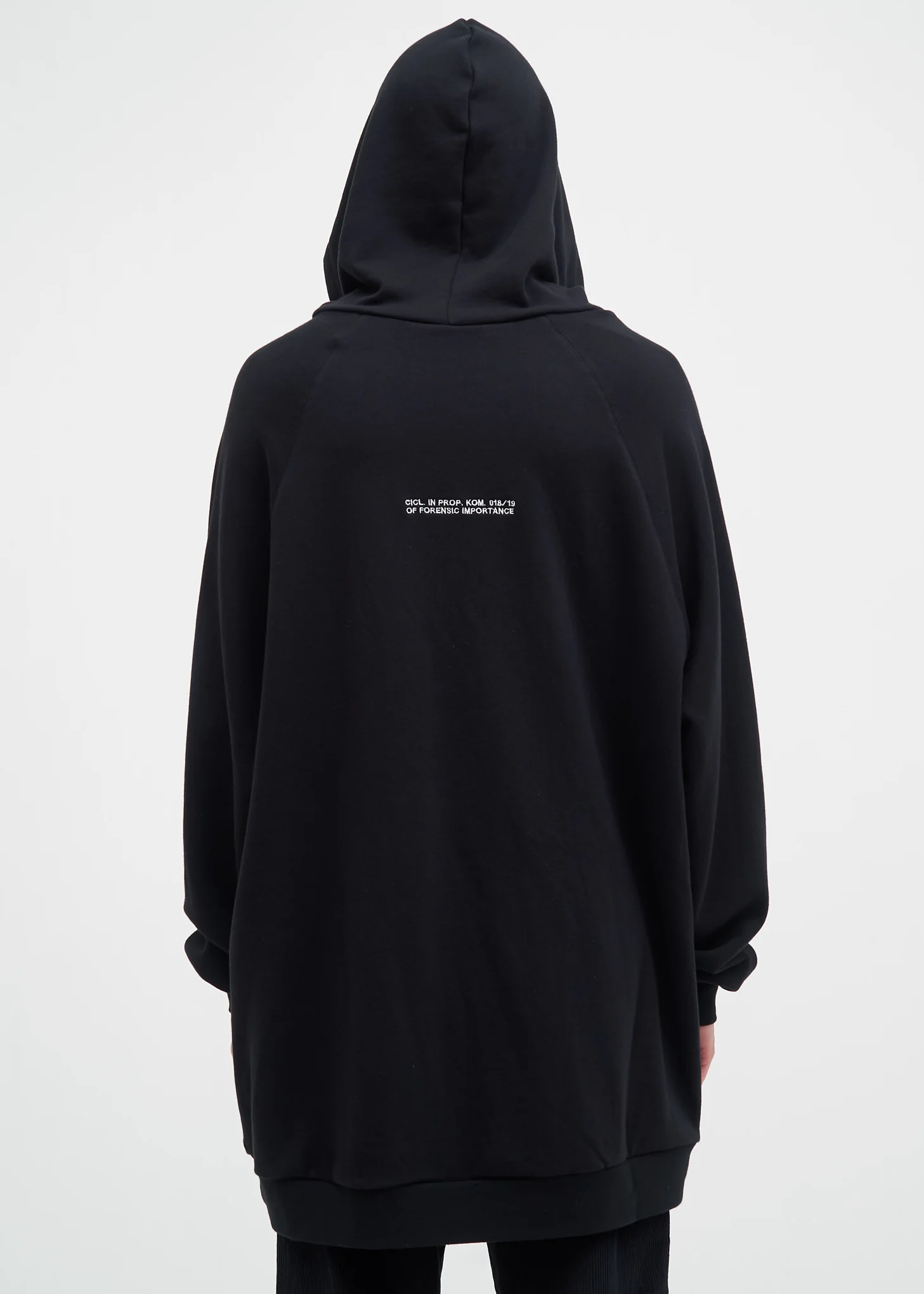 Black Oversized Johnstone Fly Hoodie - Image 4
