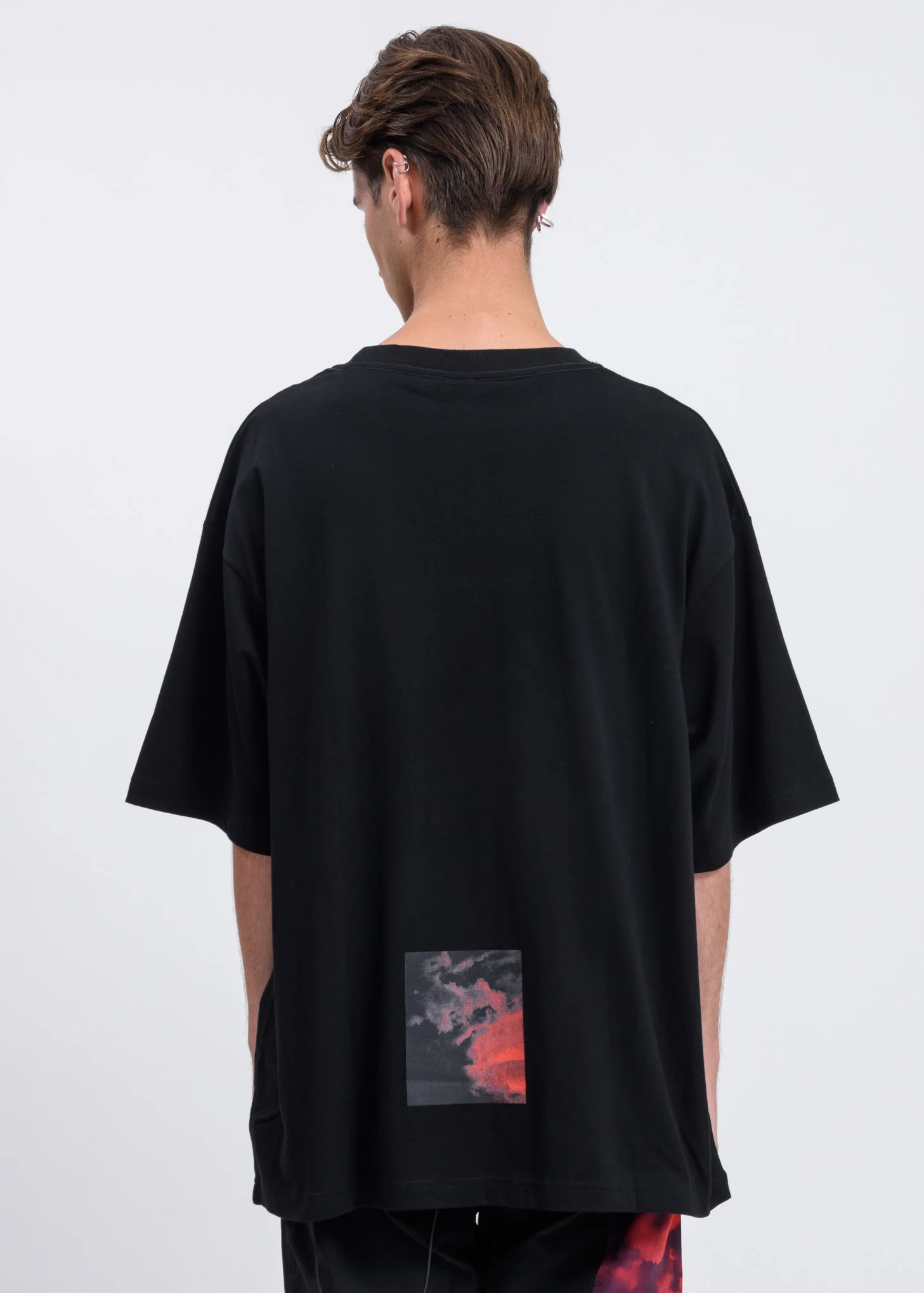 Black Oversized Logo T-Shirt - Image 2