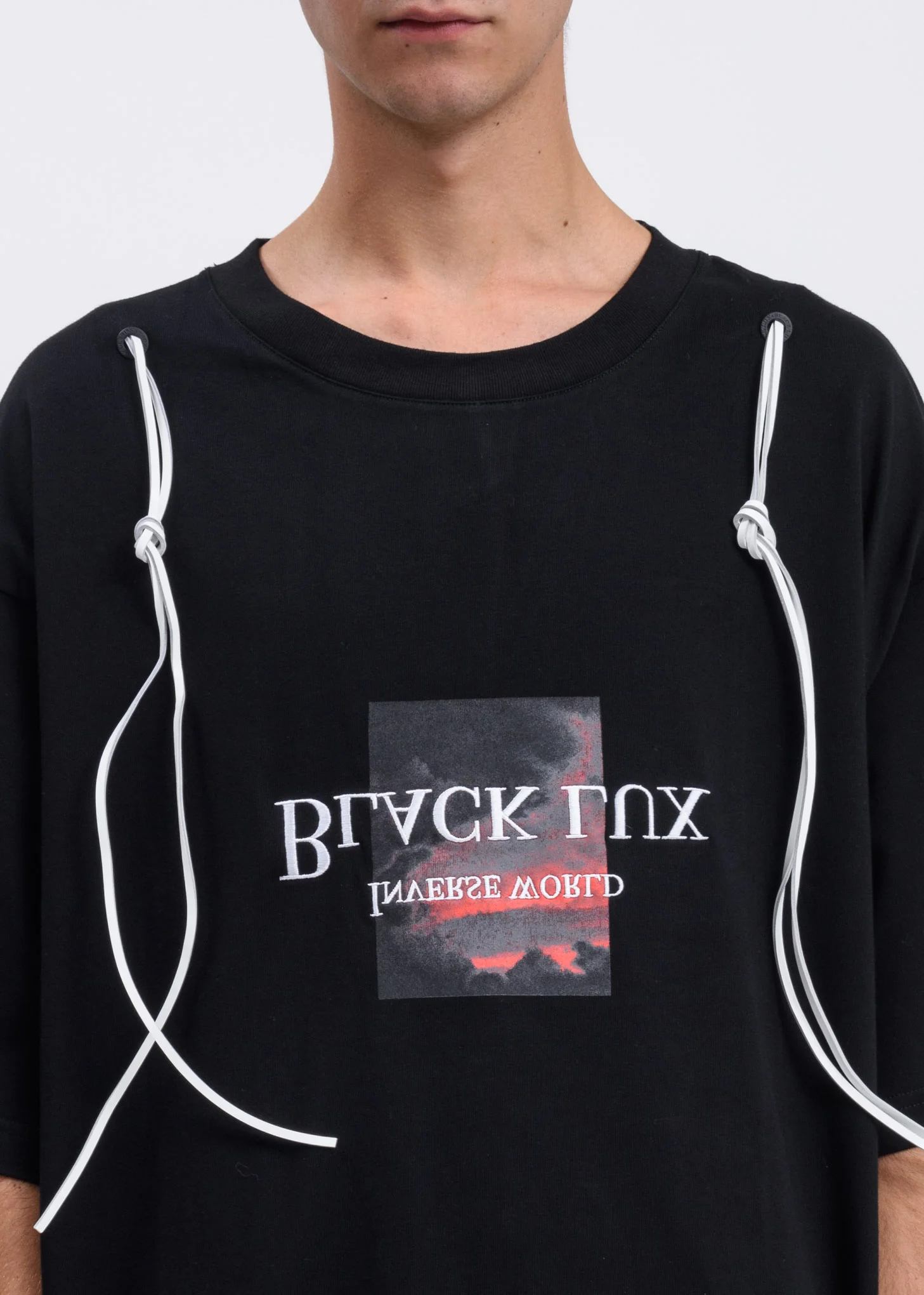 Black Oversized Logo T-Shirt - Image 3