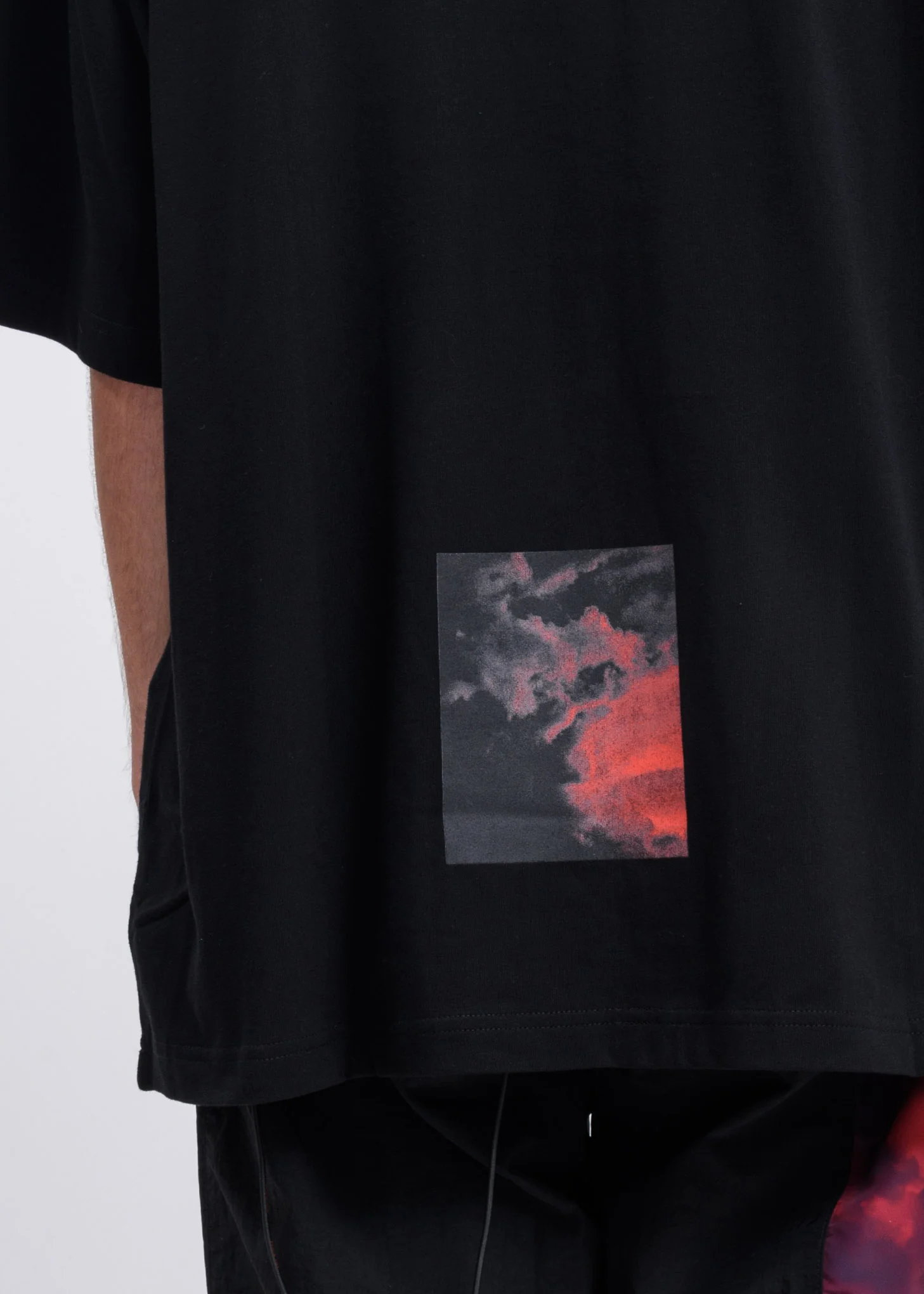 Black Oversized Logo T-Shirt - Image 4