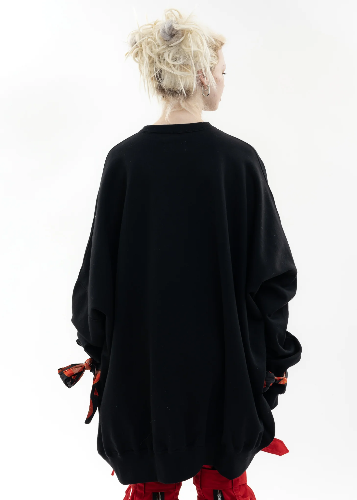 Black Oversized Pullover Sweater - Queen Alice Artwork by TREVOR BROWN - Image 7