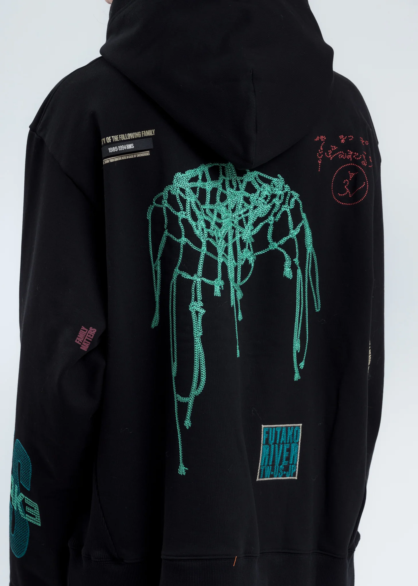Black Oversized Sava Hoodie - Image 2