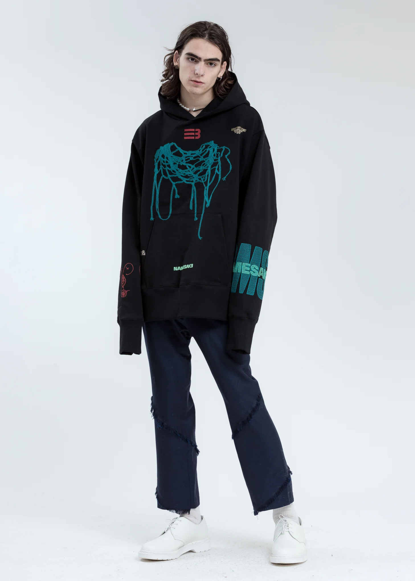 Black Oversized Sava Hoodie - Image 7