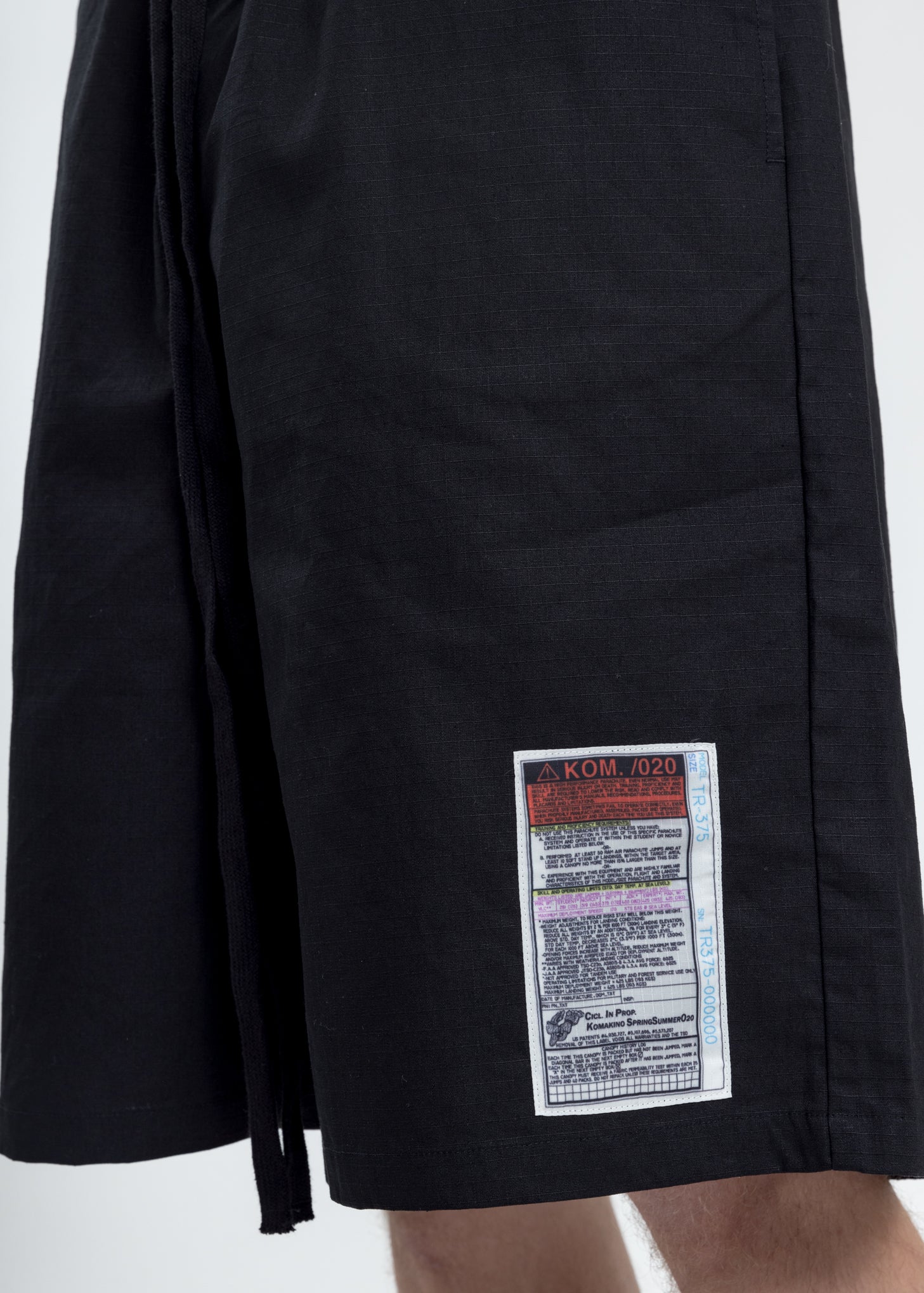 Black Oversized Short - Image 2