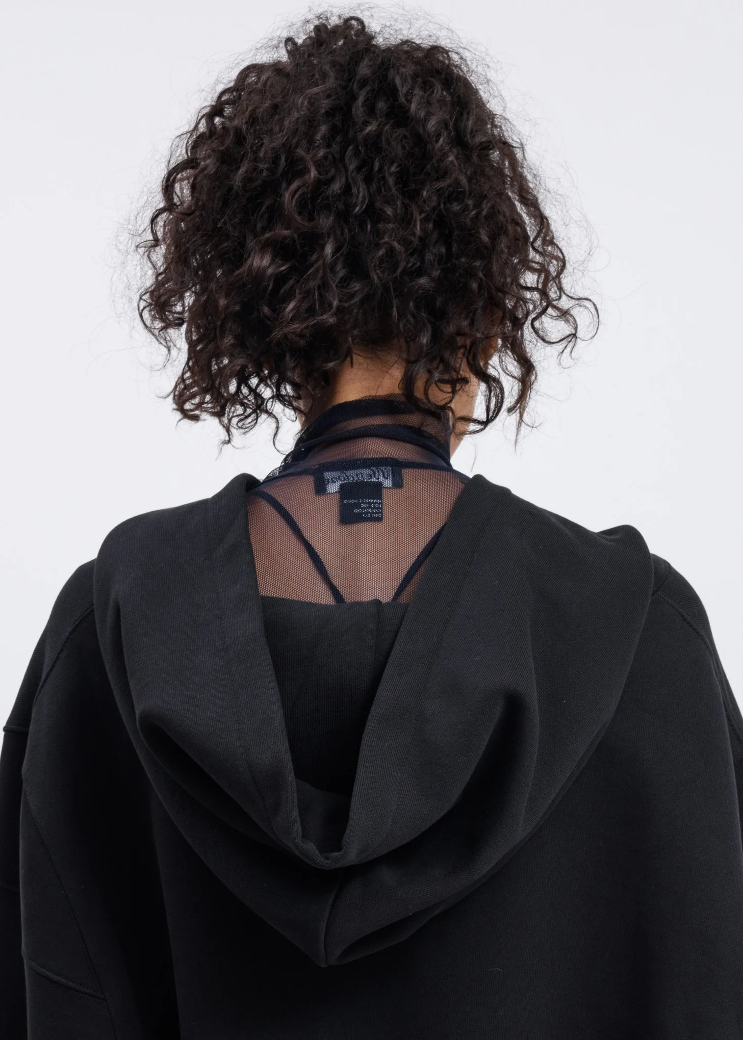 Black Oversized we11done Hoodie - Image 4