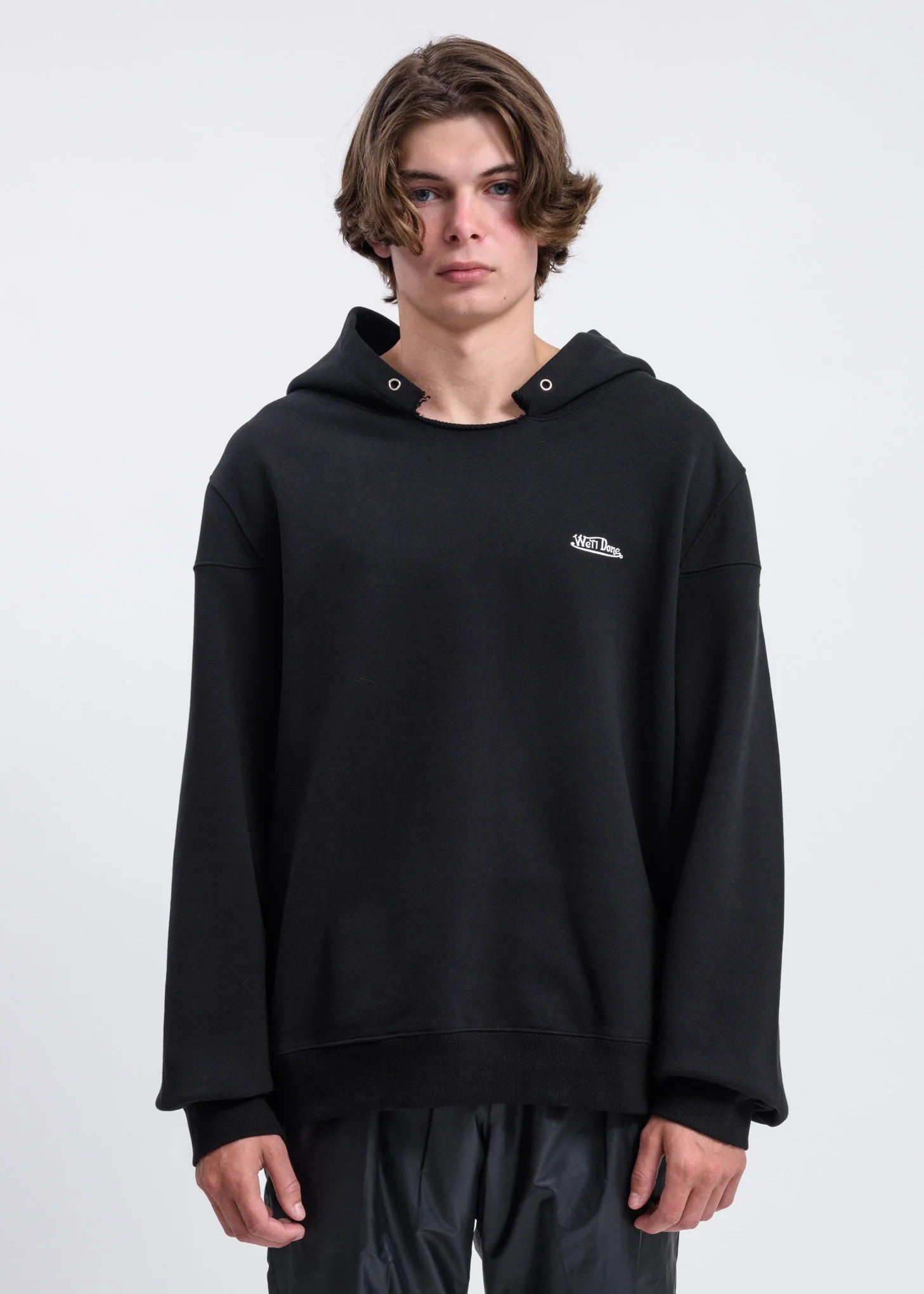 Black Oversized we11done Hoodie