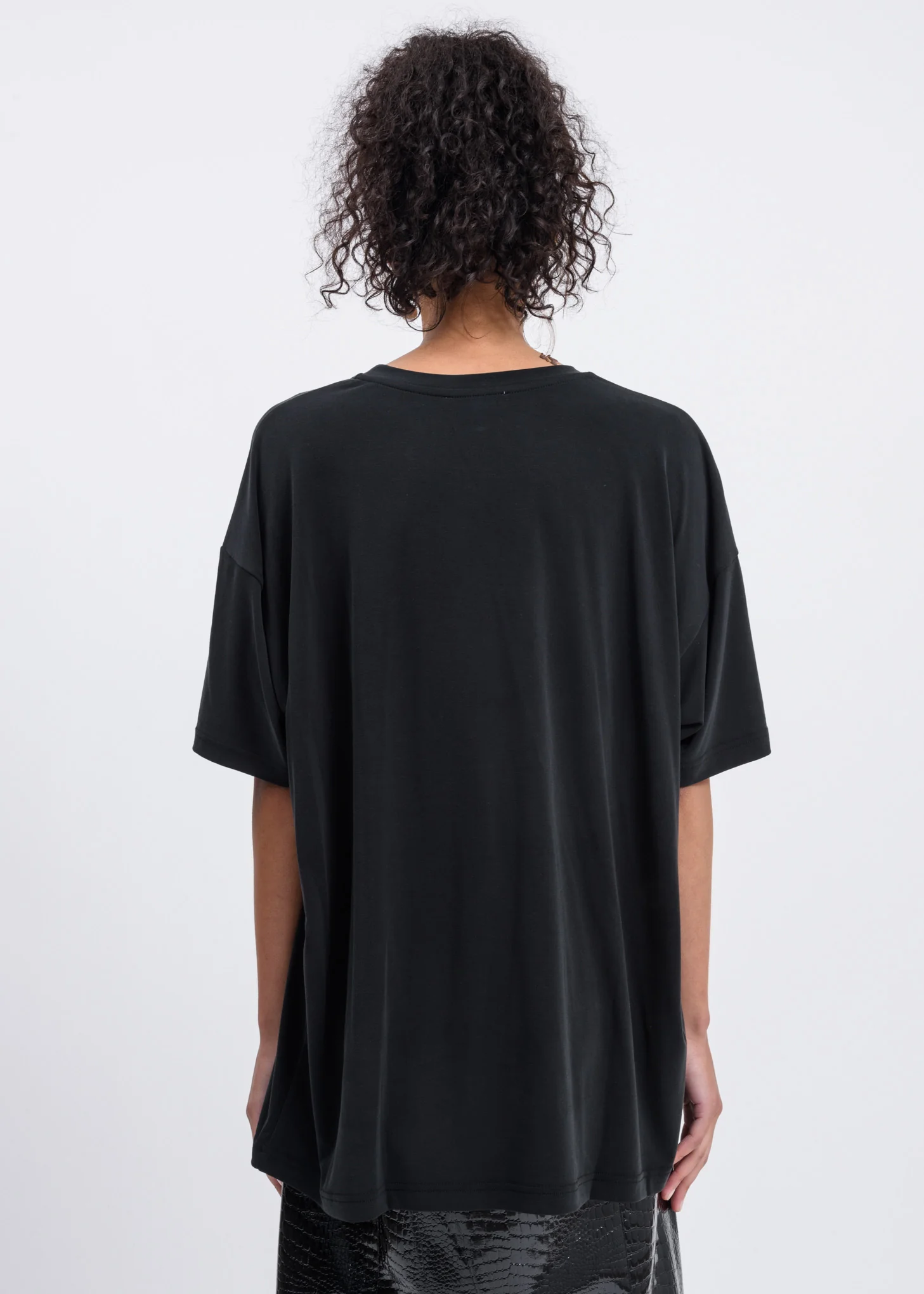 Black Oversized we11done T-Shirt - Image 3