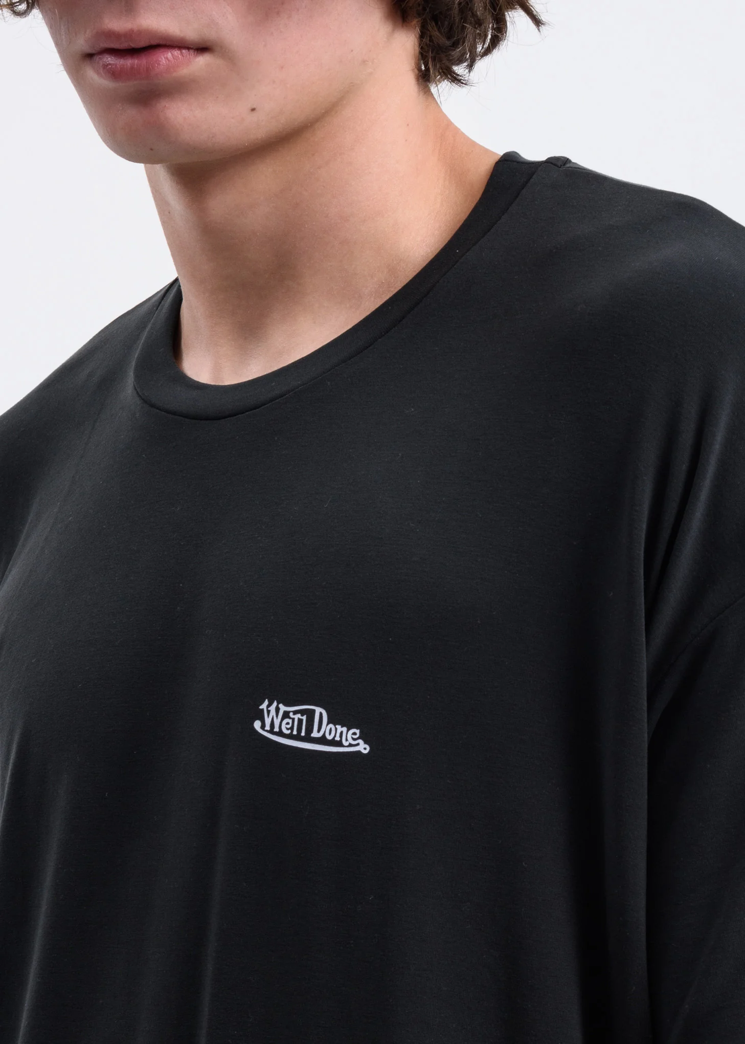 Black Oversized we11done T-Shirt - Image 3