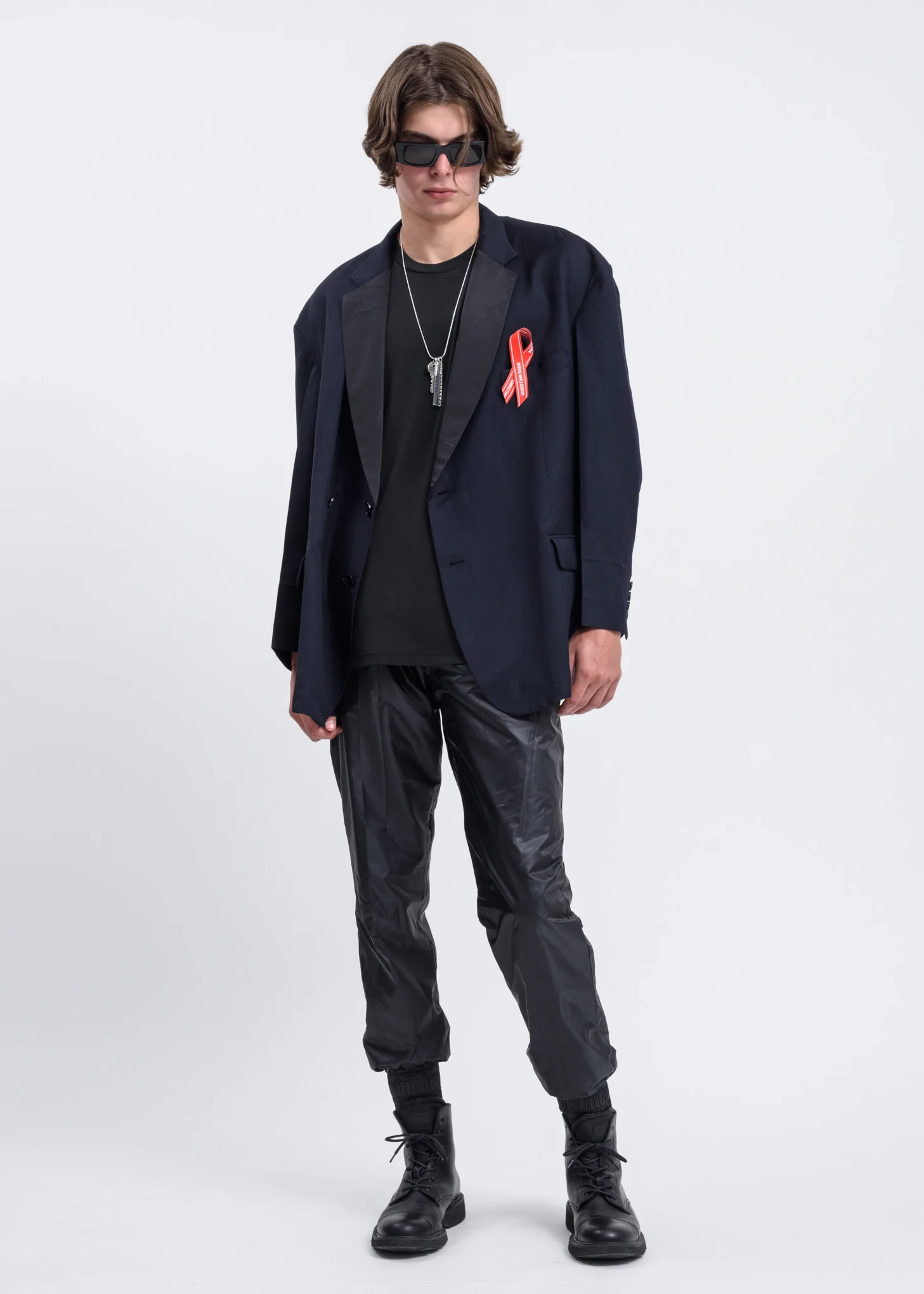 Black Oversized we11done T-Shirt - Image 4