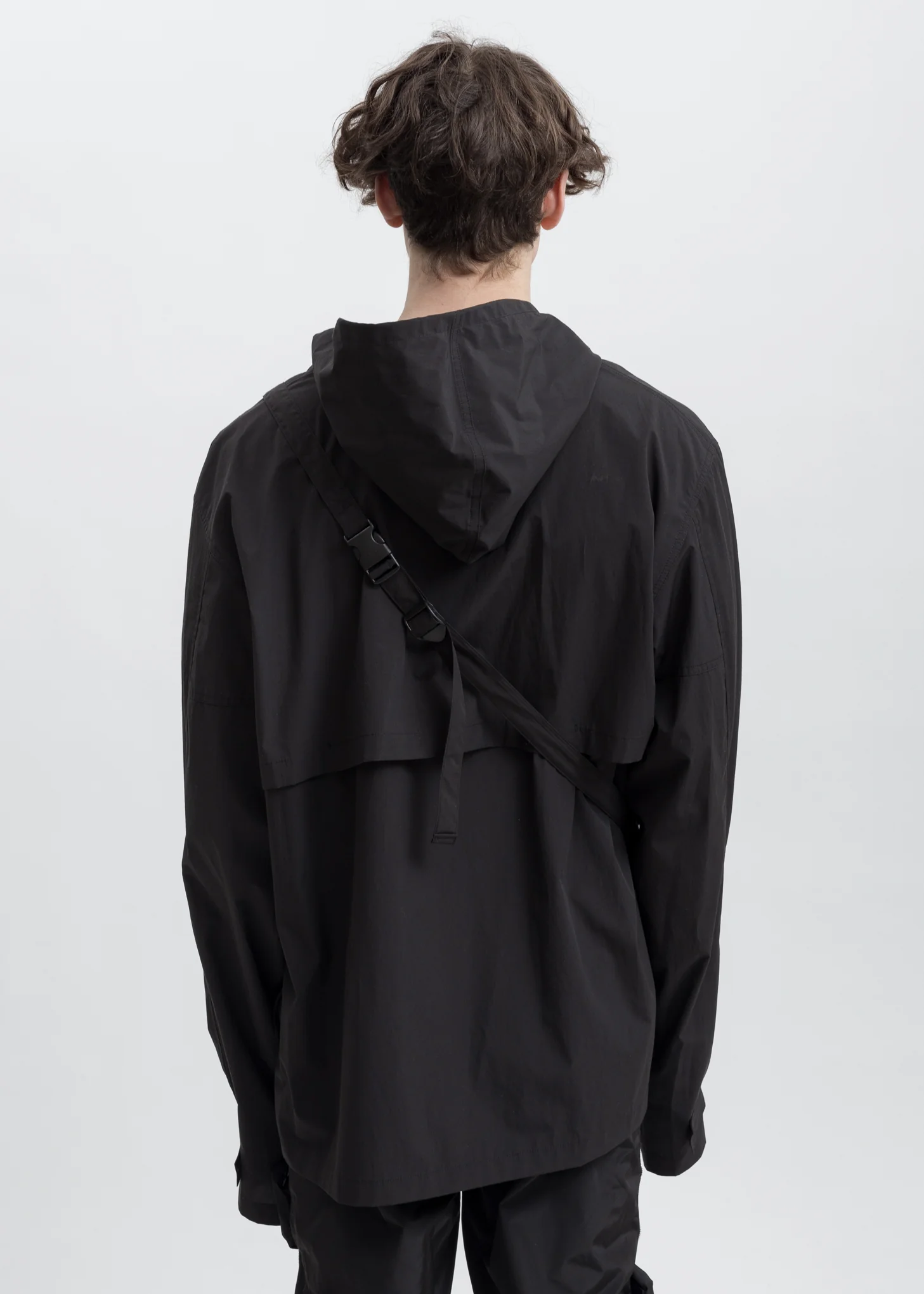 Black Packable Anorak - Image 2