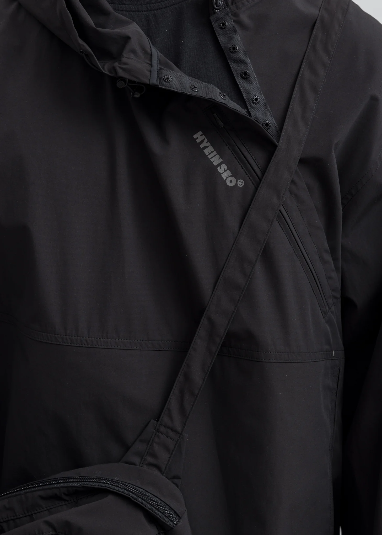 Black Packable Anorak - Image 3