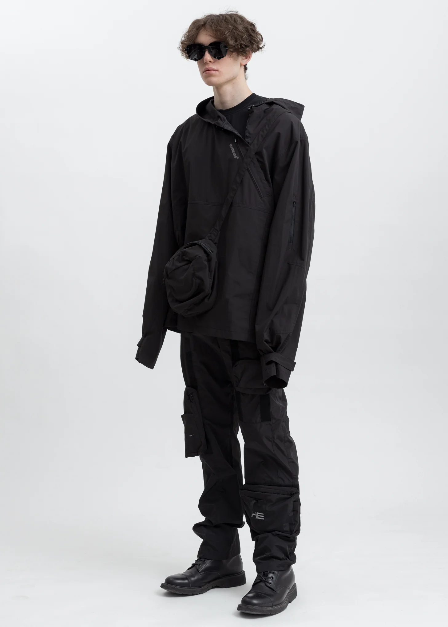 Black Packable Anorak - Image 4