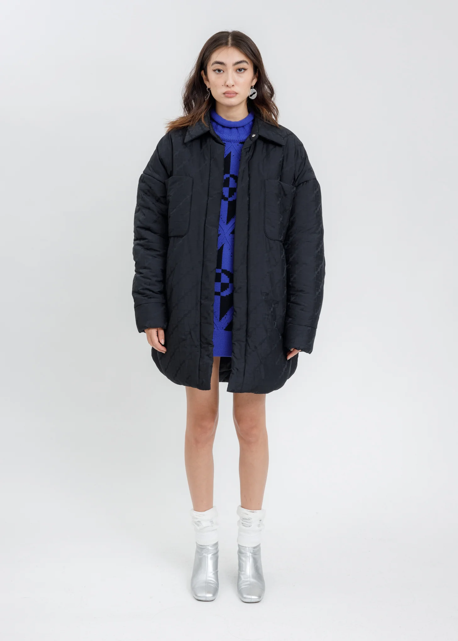 Black Padded Long Shirt - Image 6