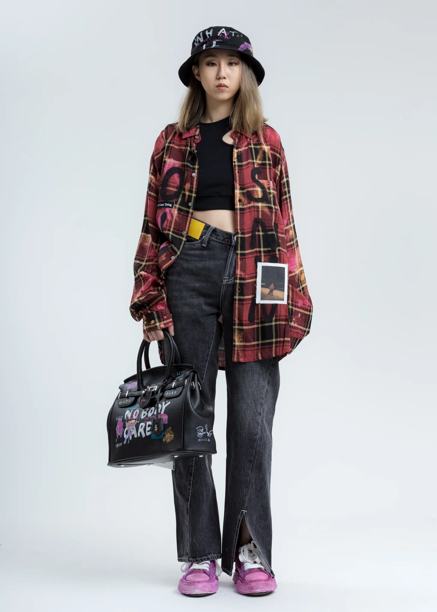 Black Paint Anarchy Bag - Image 8