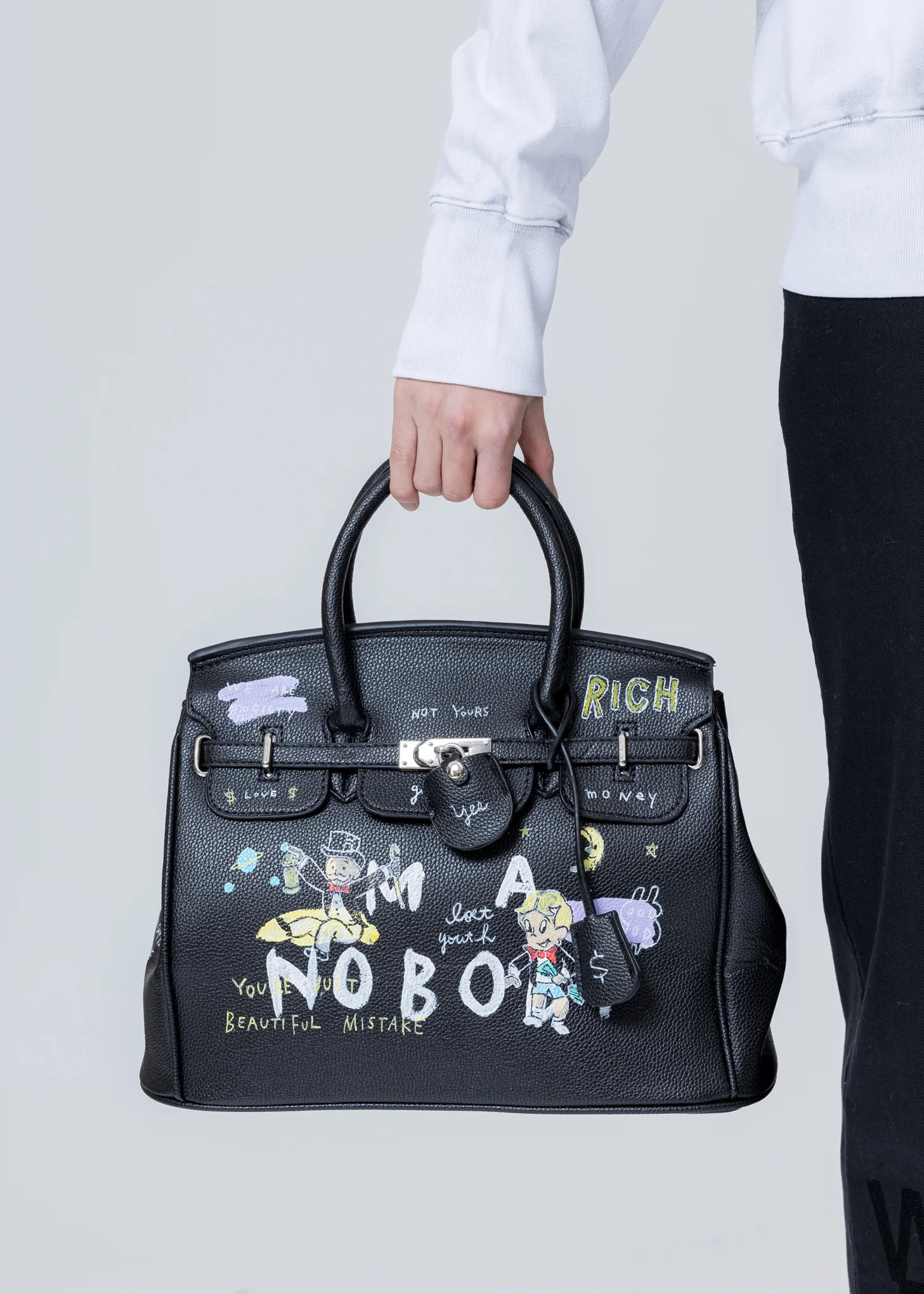 Black Paint Anarchy Bag -Monopoly,Richie Rich - Image 2