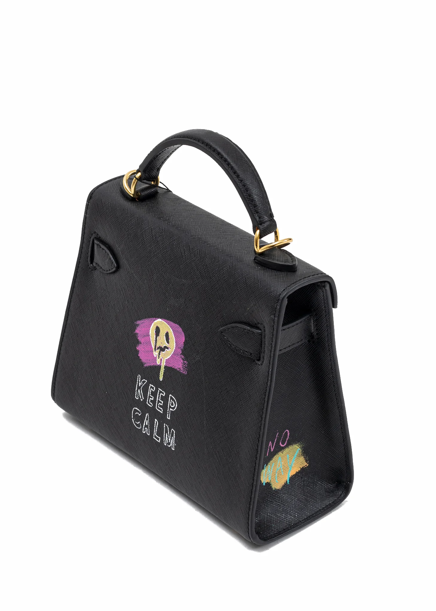 Black Paint Candy Leather Bag -Evil Queen - PREORDER - Image 3