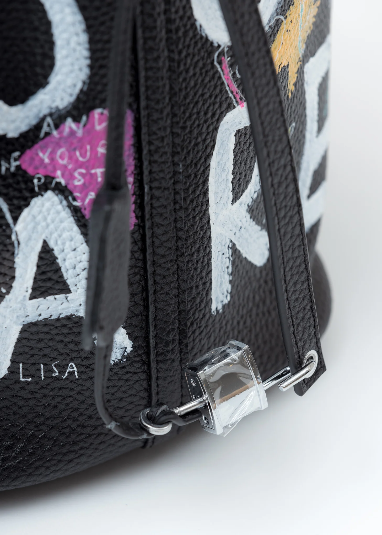 Black Paint Cube Bag (Large) - PREORDER - Image 5