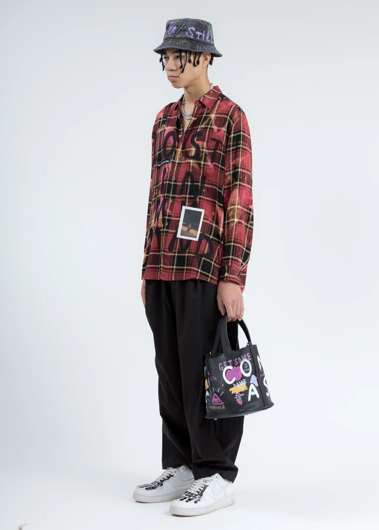 Black Paint Cube Bag (Large) - PREORDER - Image 7
