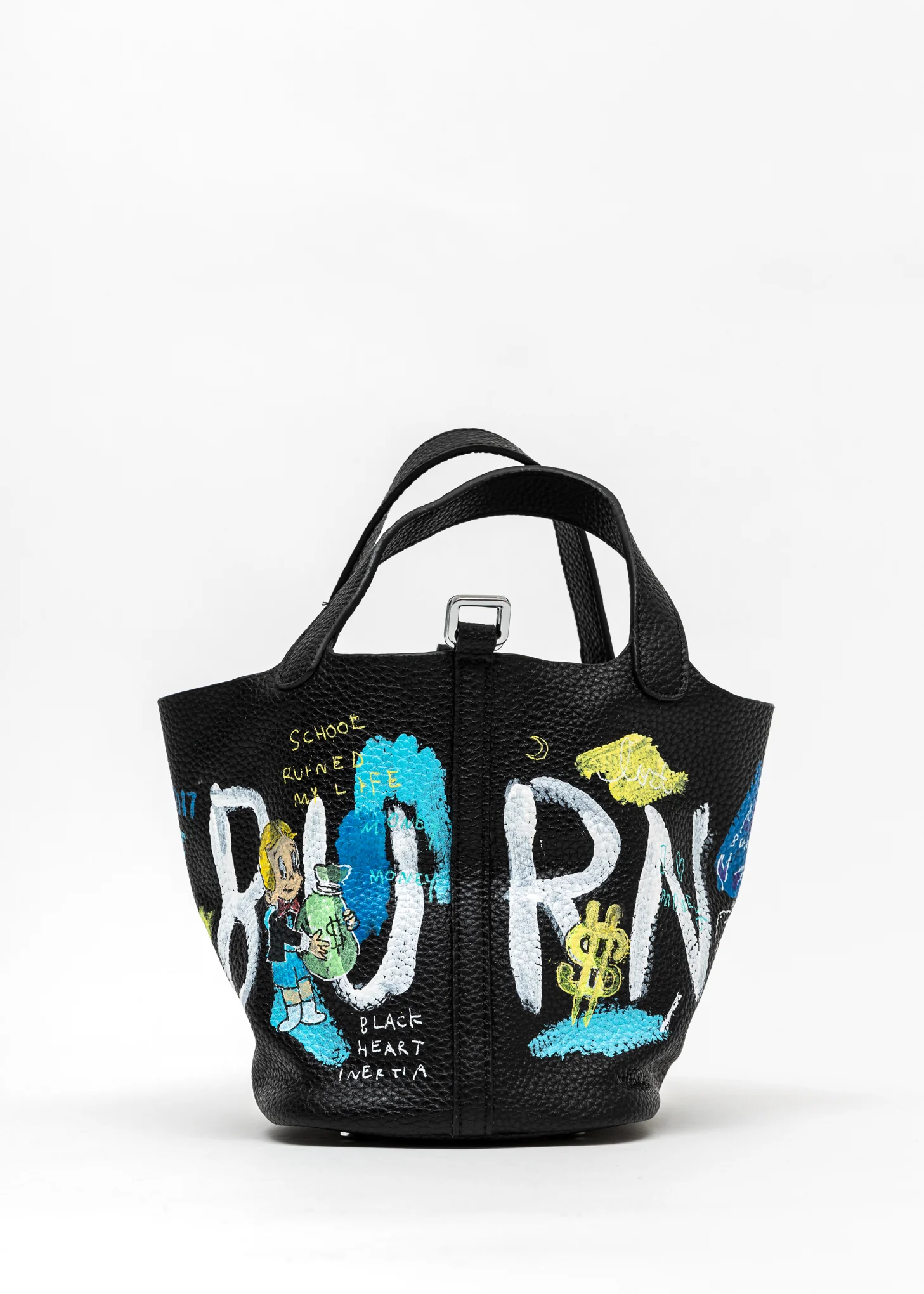 Black Paint Cube Bag (Small) (Monopoly, Richie Rich) - PREORDER - Image 3