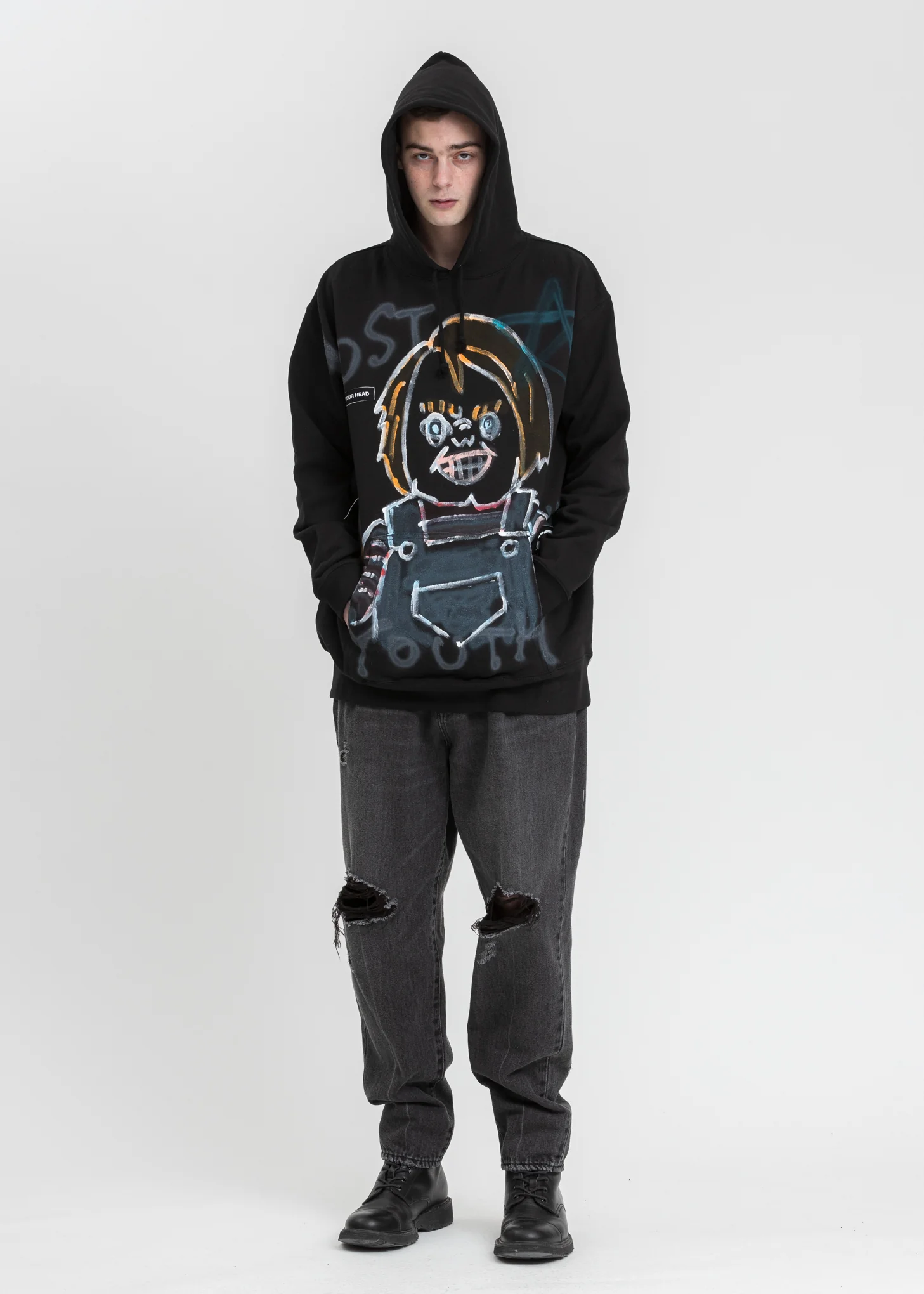 Black Paint Hoodie (Child's Play) - Image 5