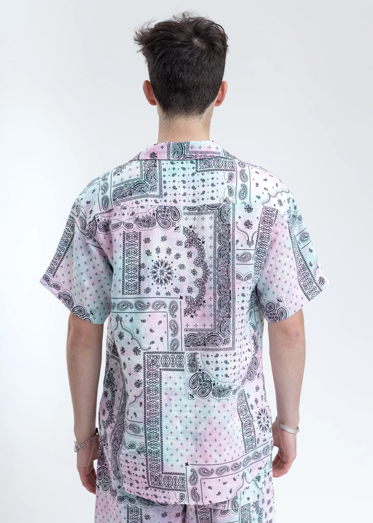 Black Paisley Patchwork Shirt - Image 3