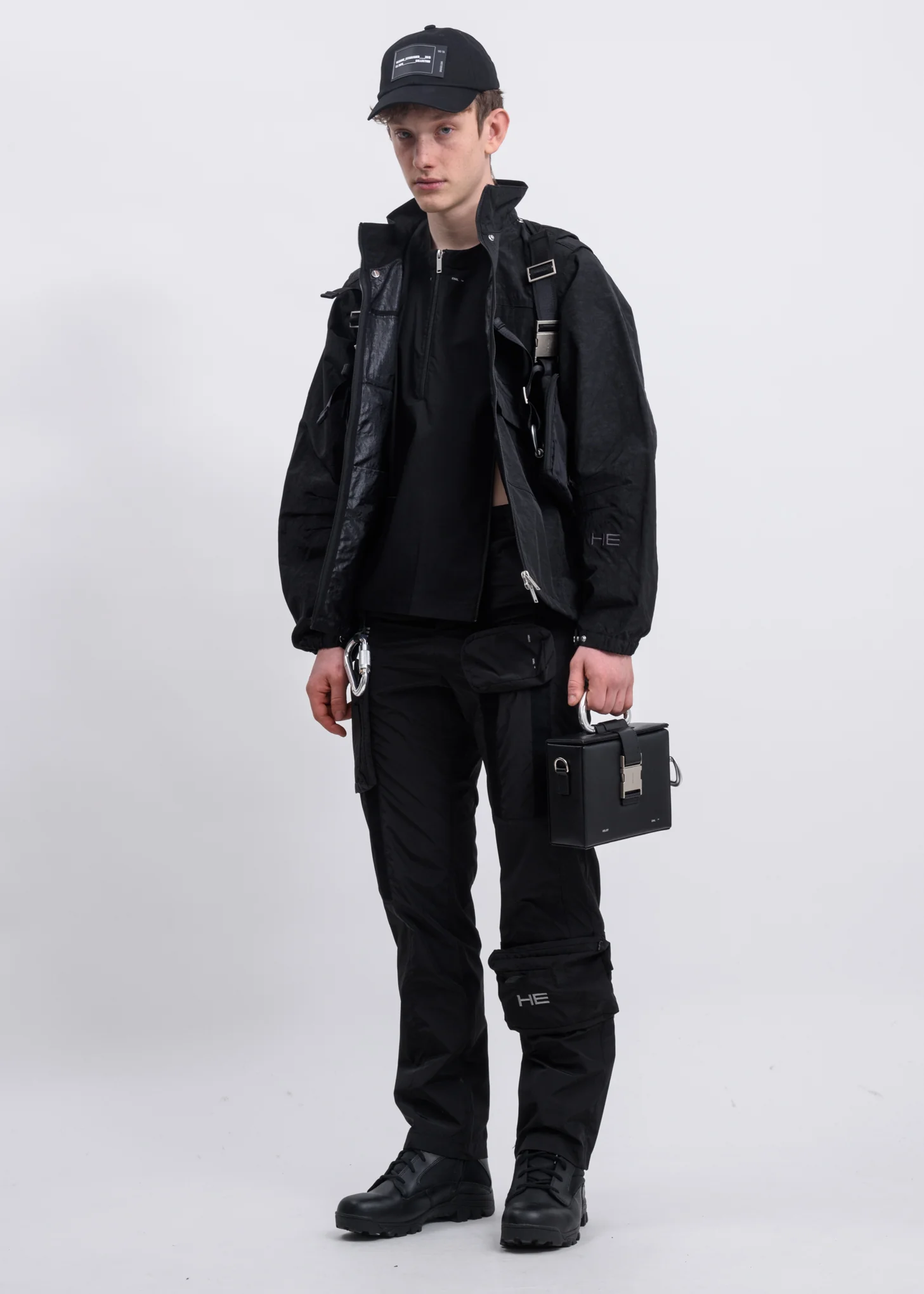 Black Panel Hooded Jacket - Image 10