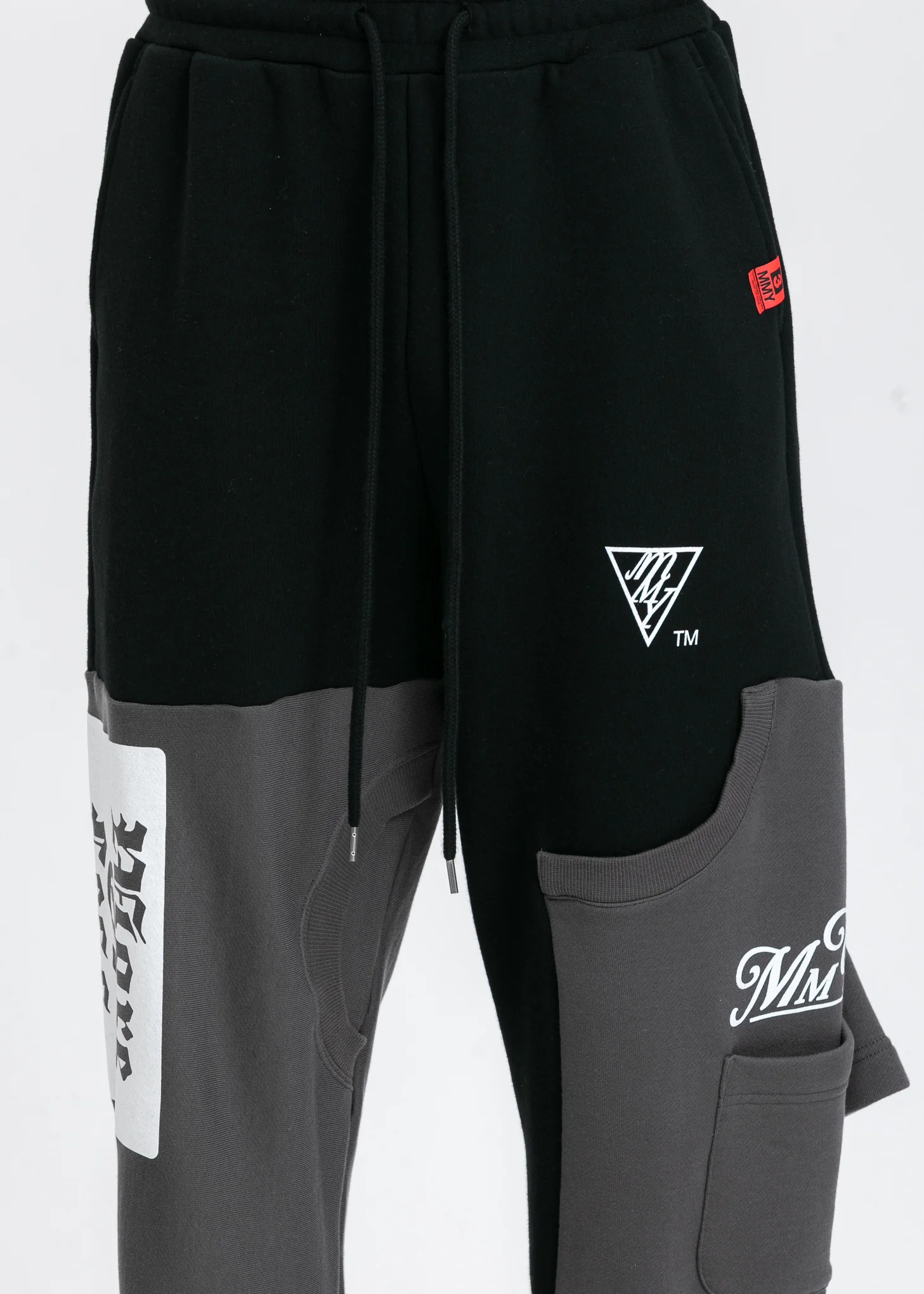 Black Inset T-Shirt Pants - Image 4