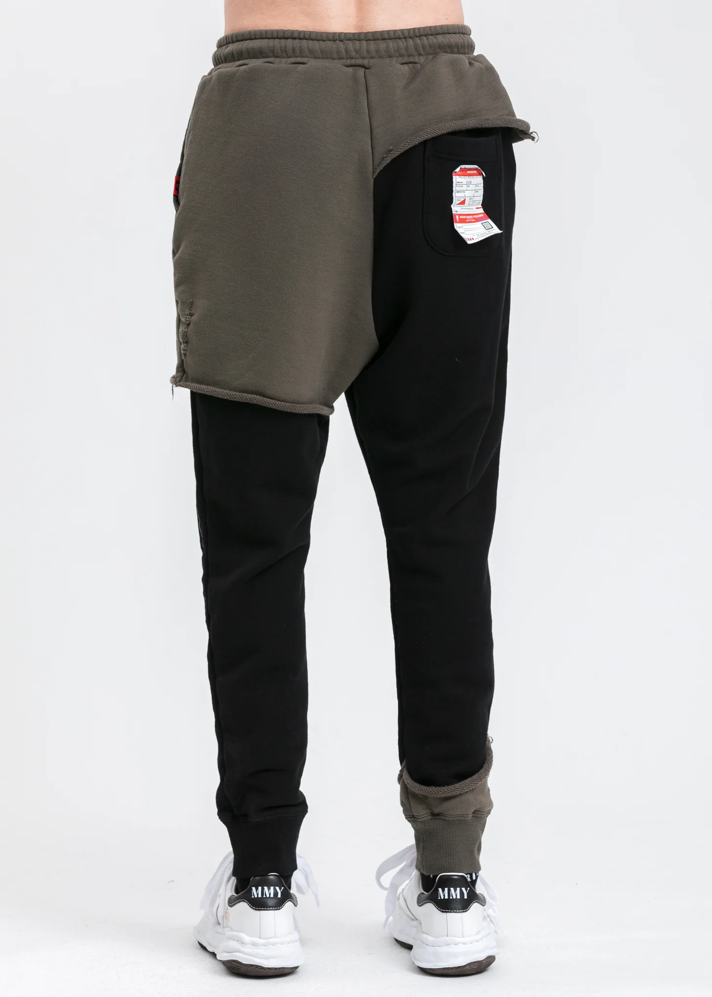 Black Partly Double Pants - Image 3