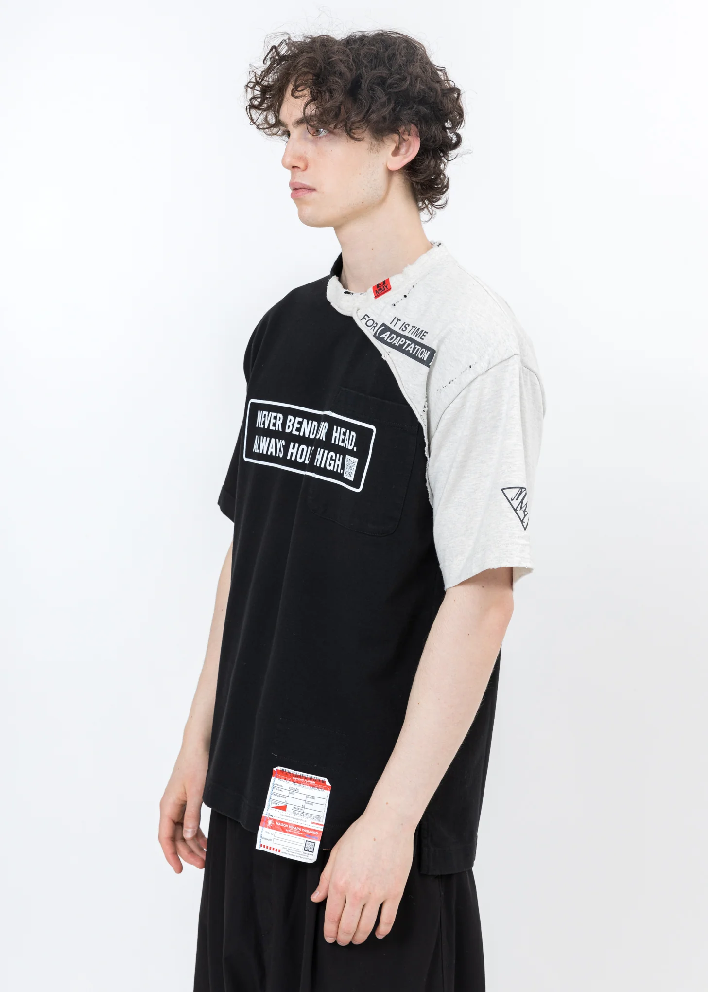 Black Partly Double T-Shirt - Image 3