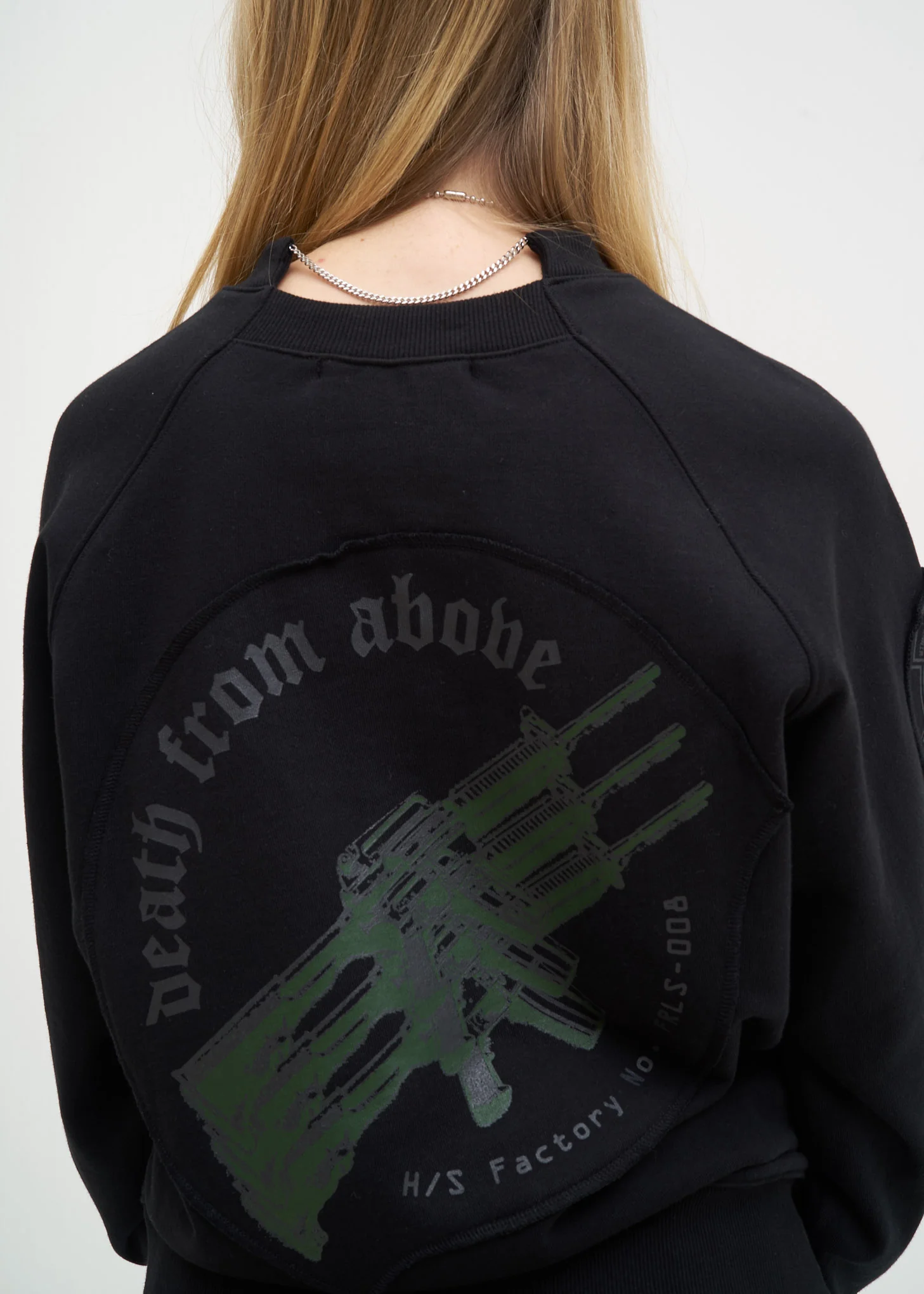 Black Patchwork Sweatshirt - Image 5