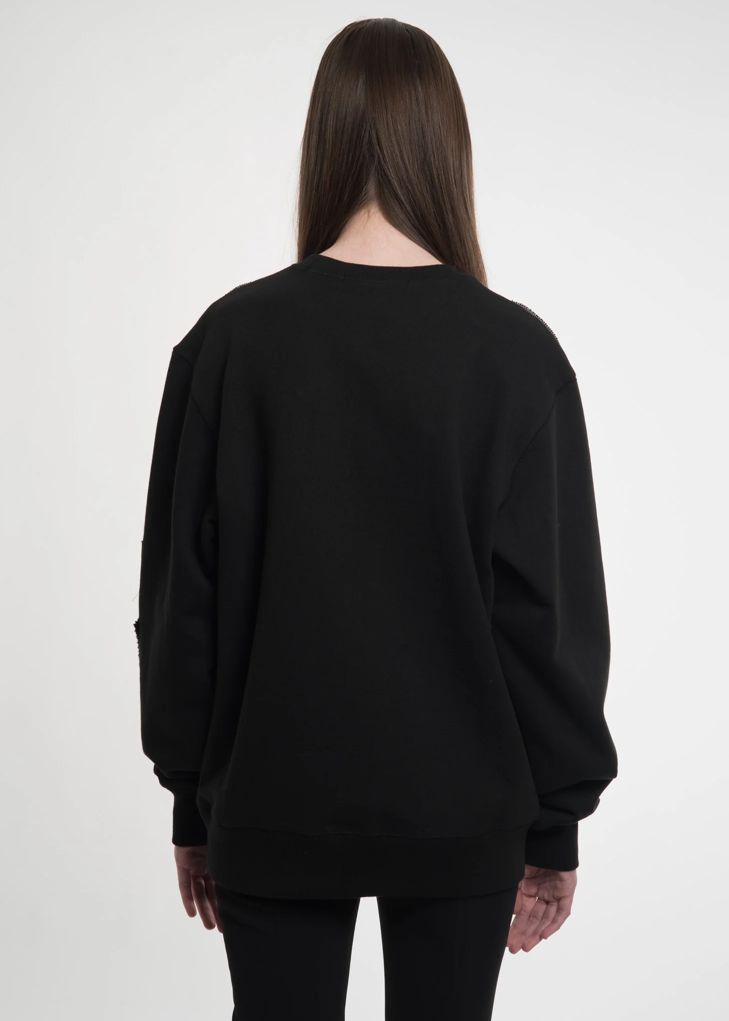 Black Patchwork Sweatshirt - Image 4