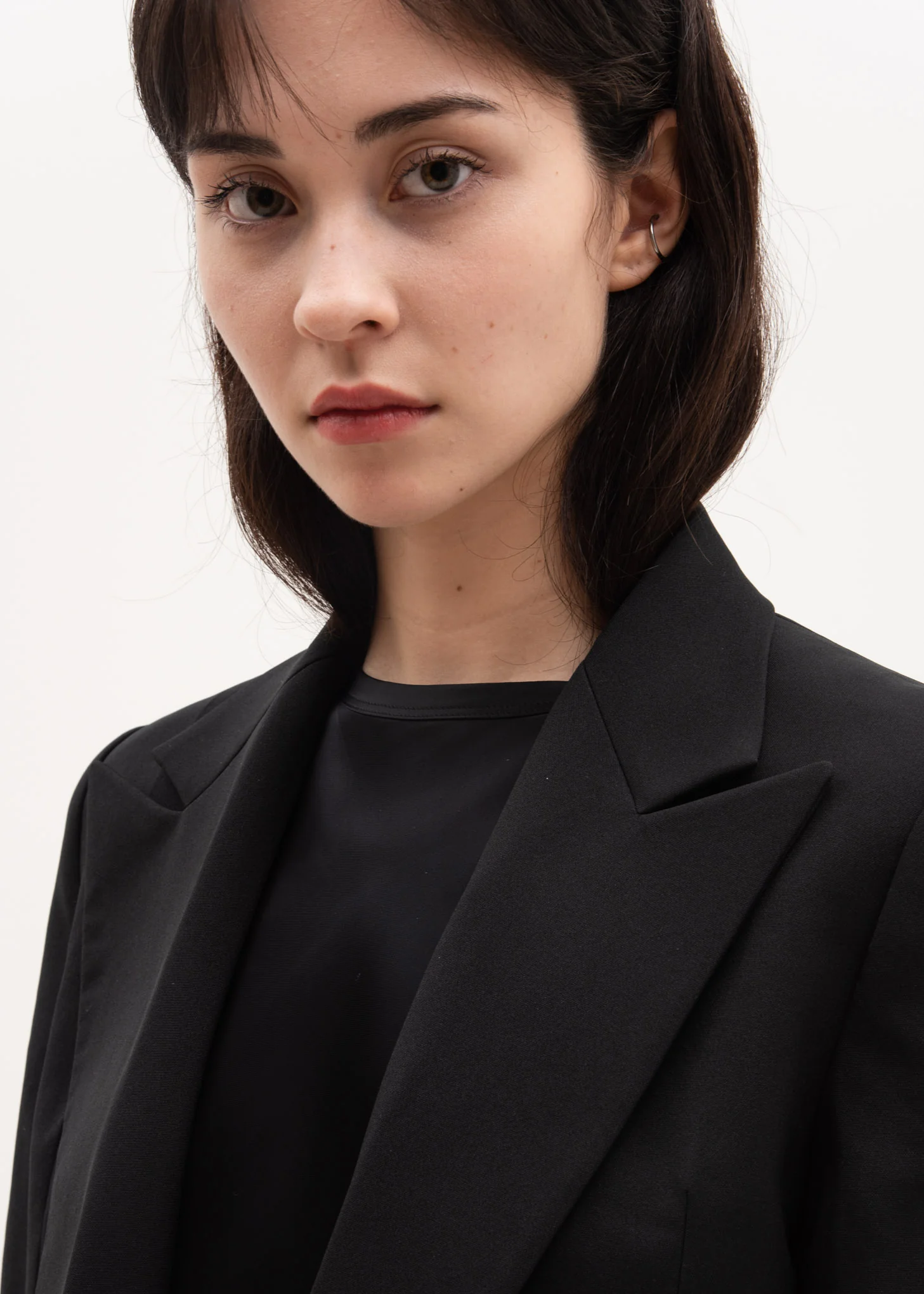 Black Peak Lapel Blazer - Image 2