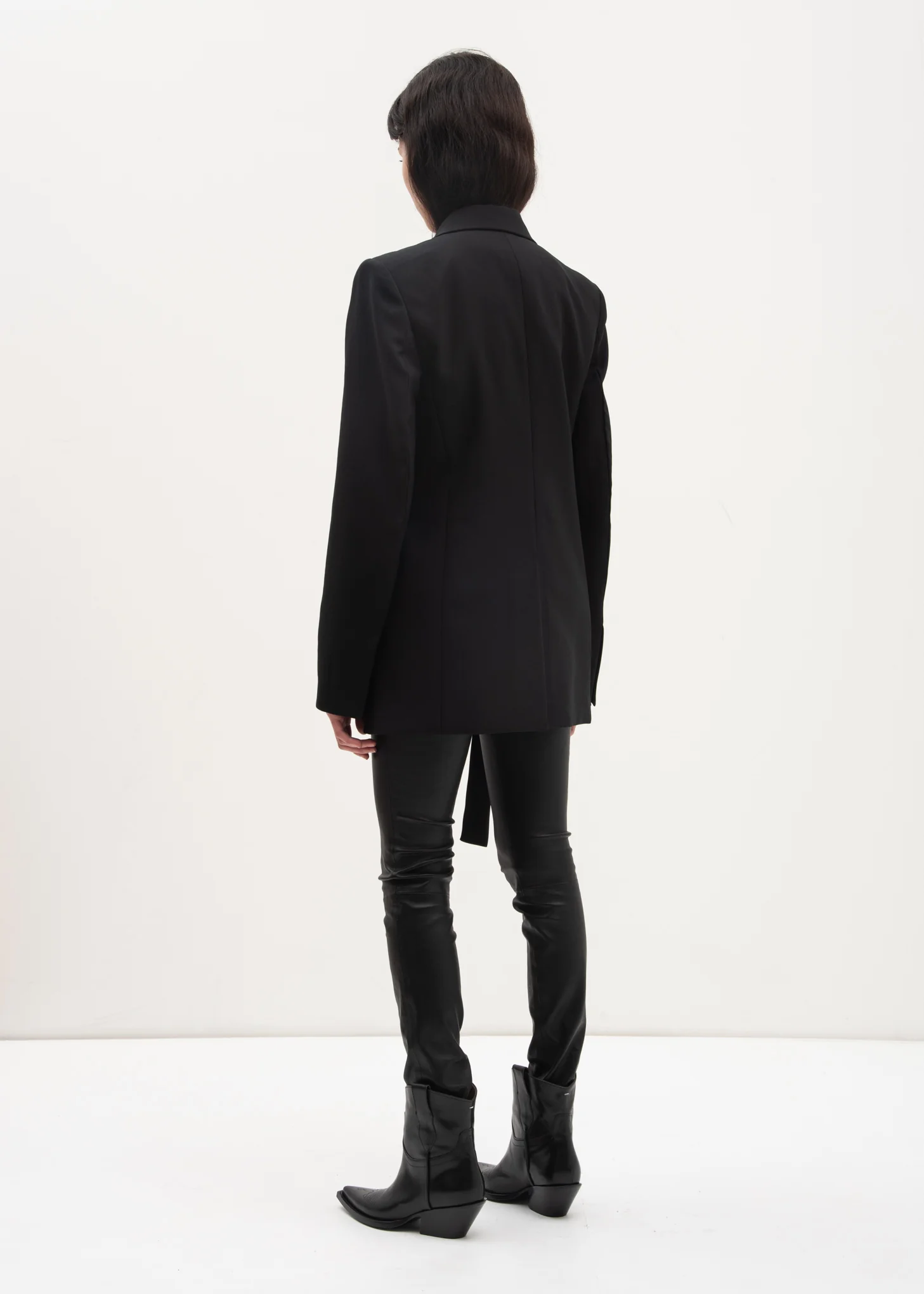 Black Peak Lapel Blazer - Image 3