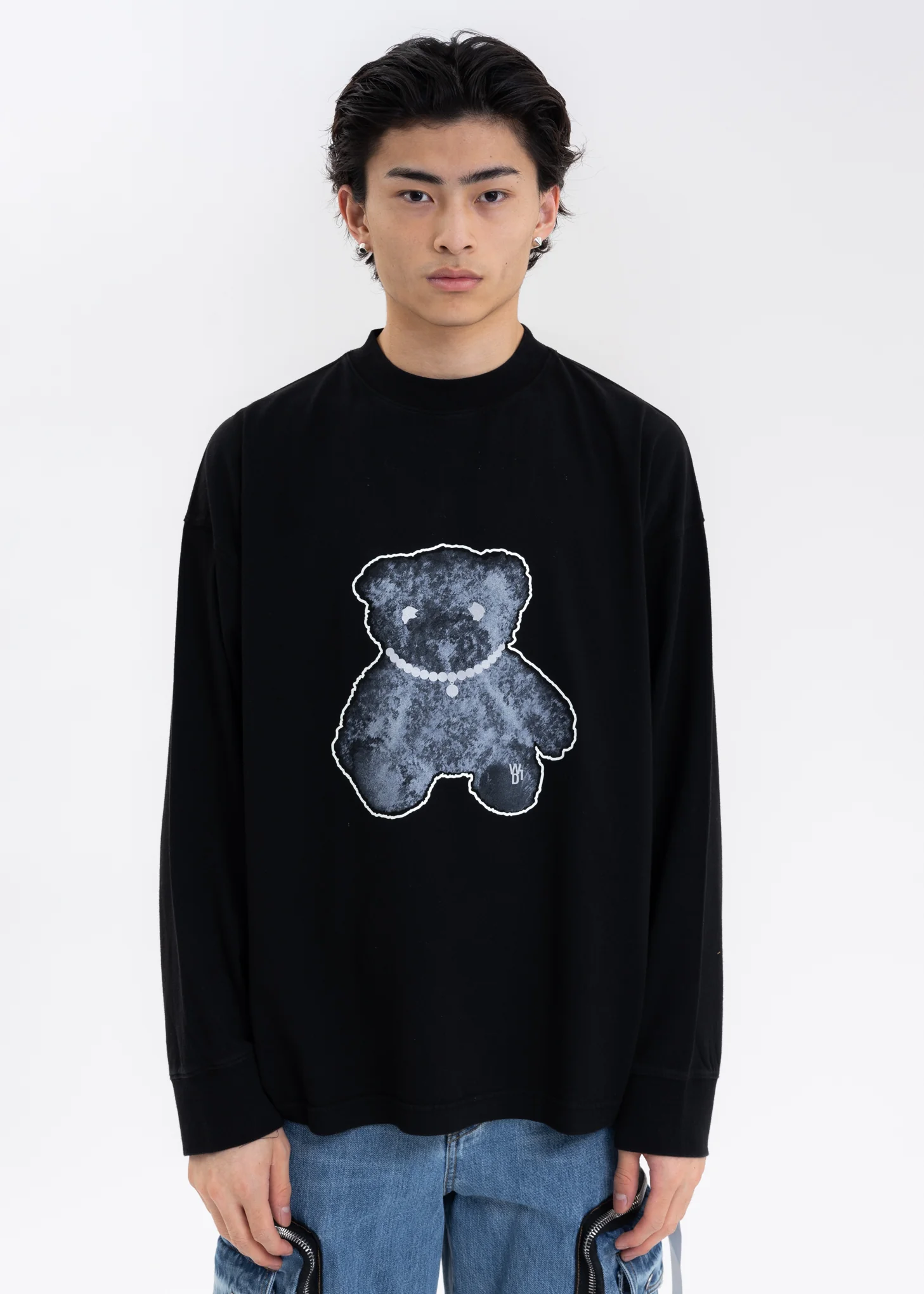 Black Pearl Necklace Teddy Long Sleeve (Reflect)