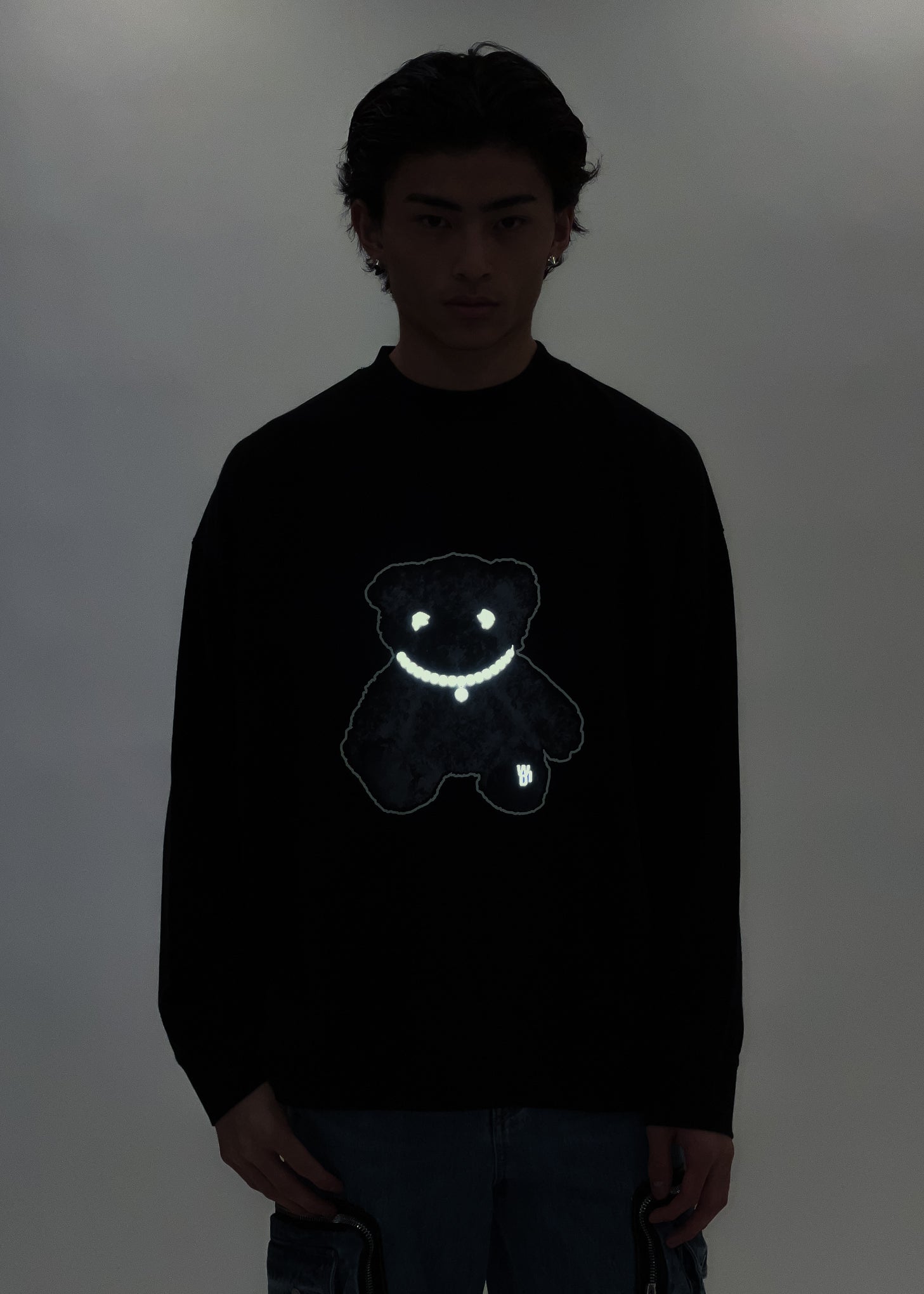 Black Pearl Necklace Teddy Long Sleeve (Reflect) - Image 2