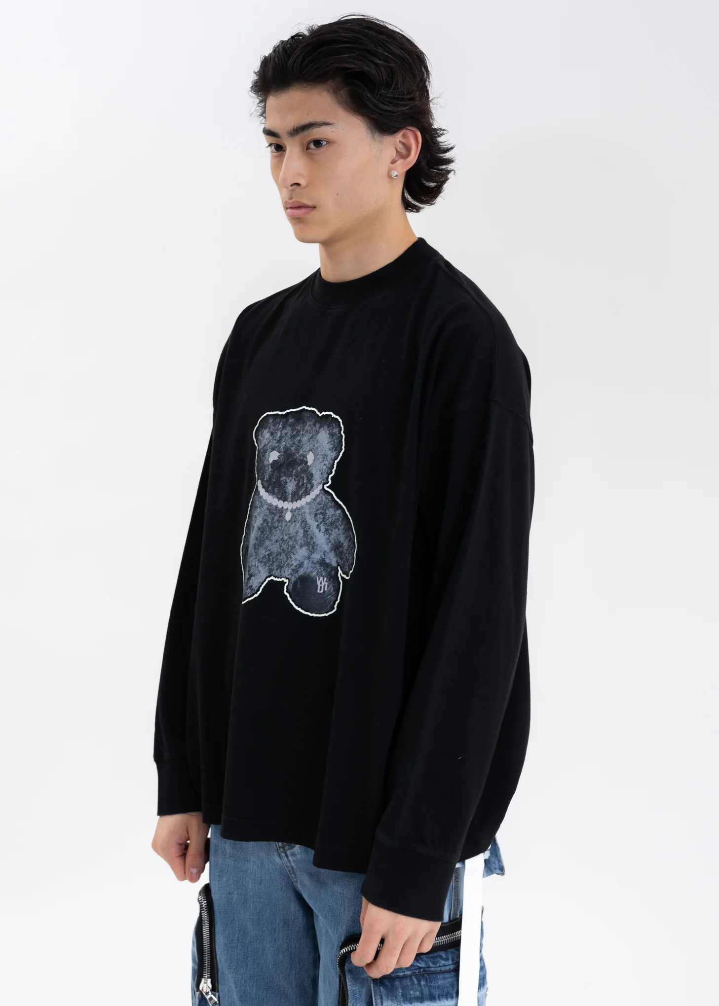 Black Pearl Necklace Teddy Long Sleeve (Reflect) - Image 4
