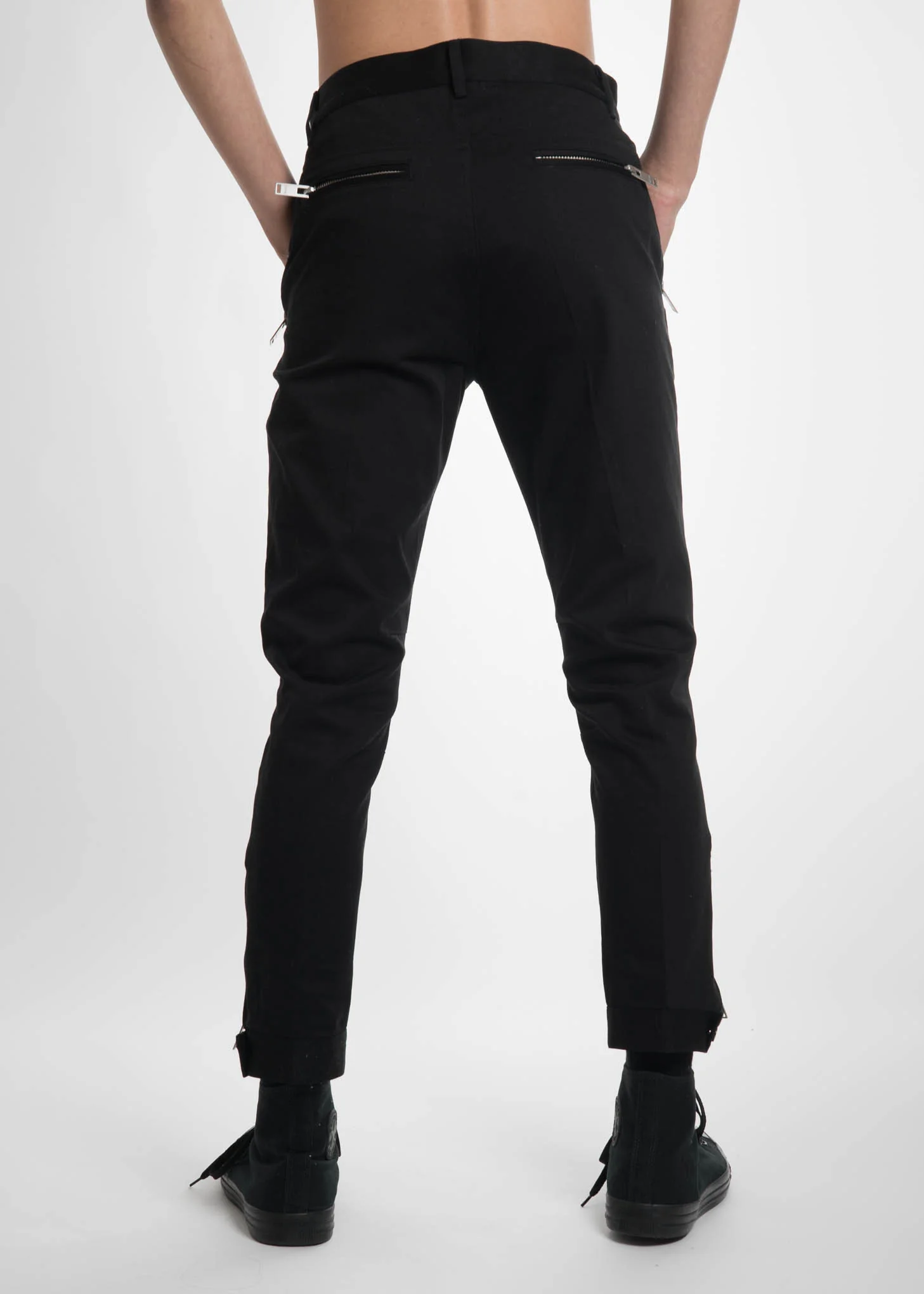 Black Peg Chino Hem Cuff - Image 3