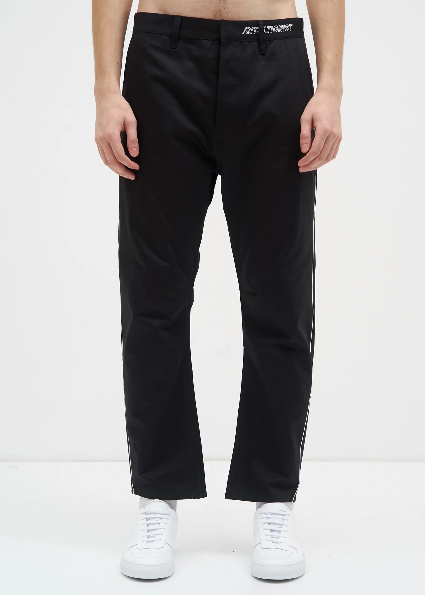 Black Peg Chino w/ Piping