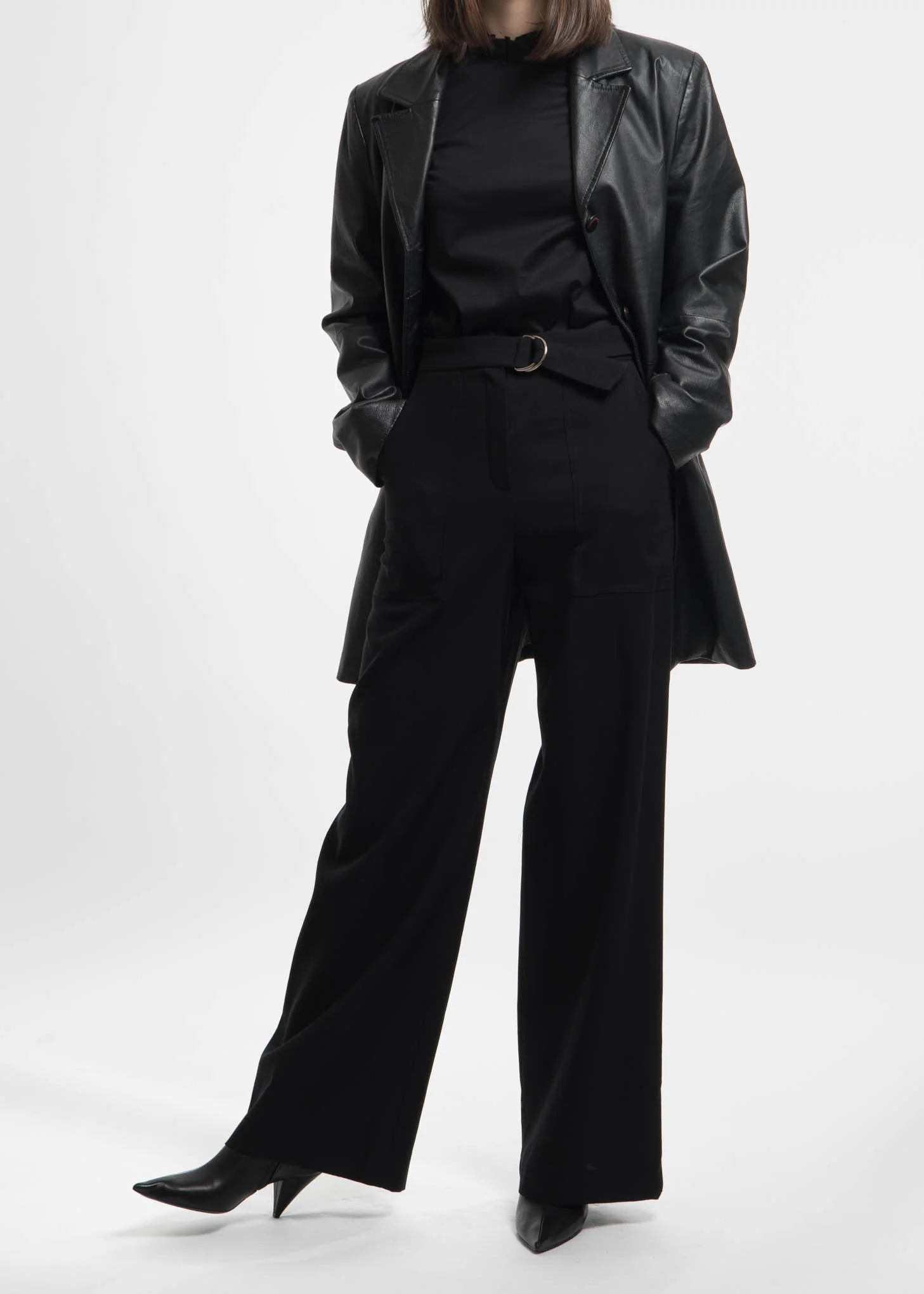 Black Phillipine Wool Trousers - Image 6