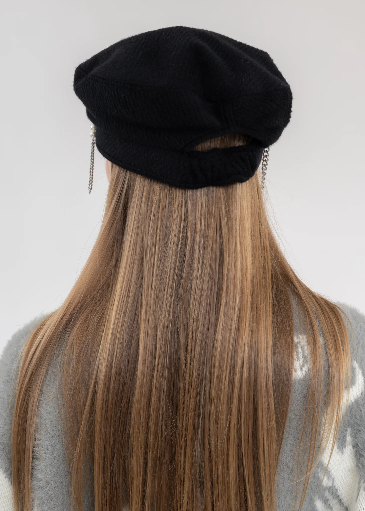Black Phoenix Metal Embellishment Beret - Image 4
