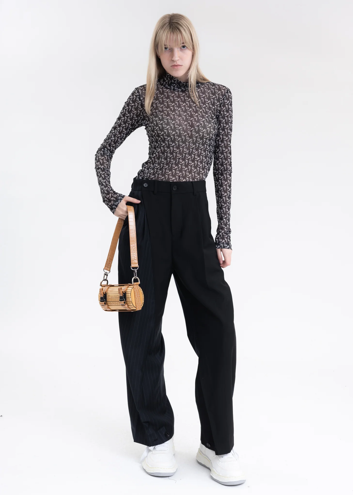 BLACK PHOENIX PRINT ROLL NECK - Image 7