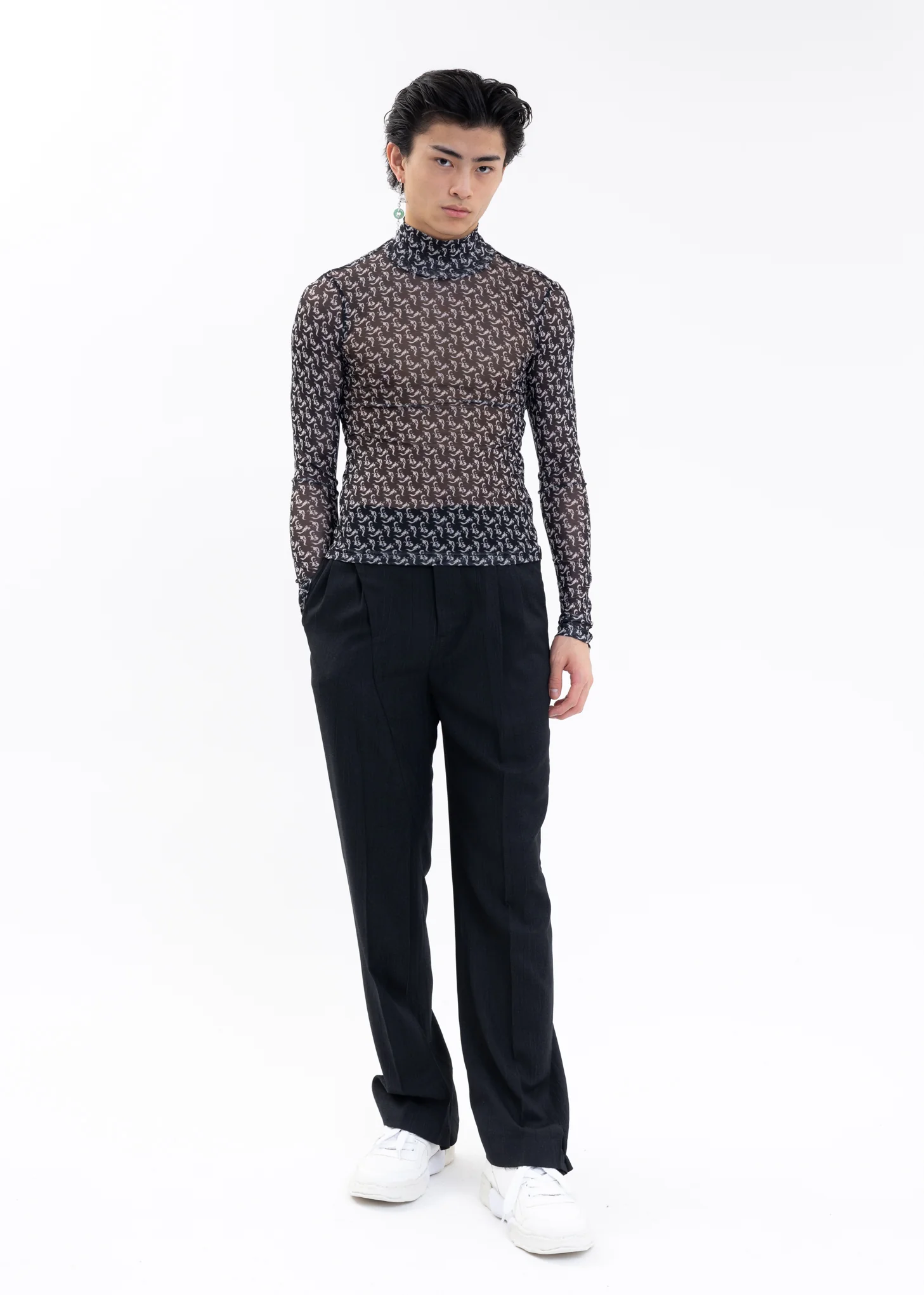 BLACK PHOENIX PRINT ROLL NECK - Image 5
