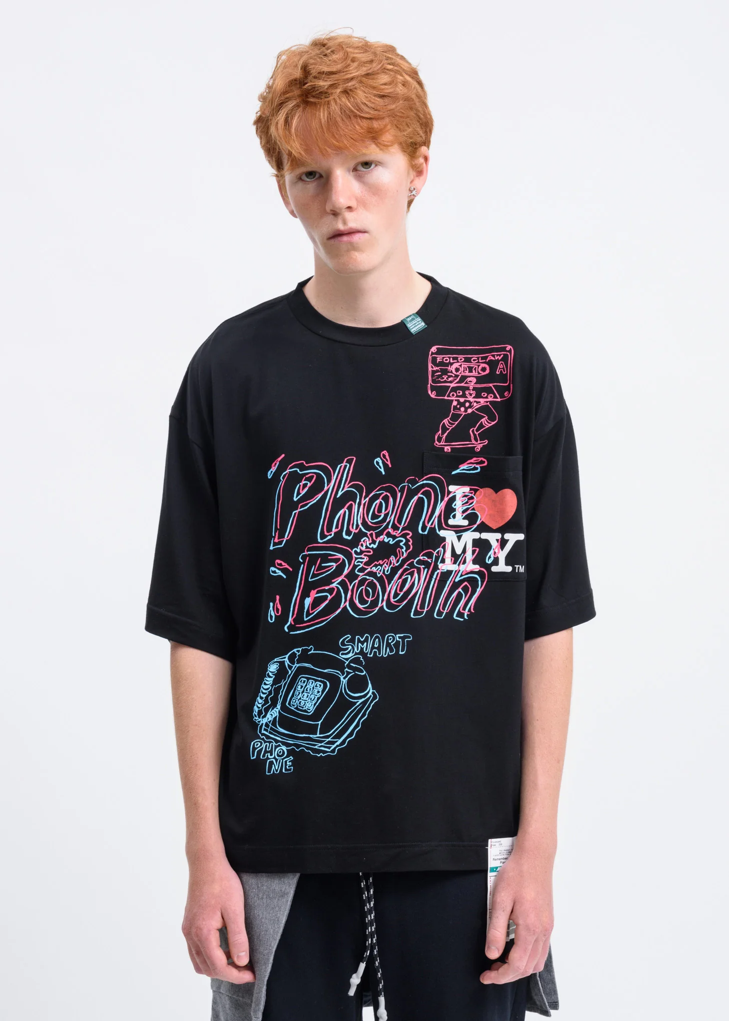 Black Phone Booth T-Shirt