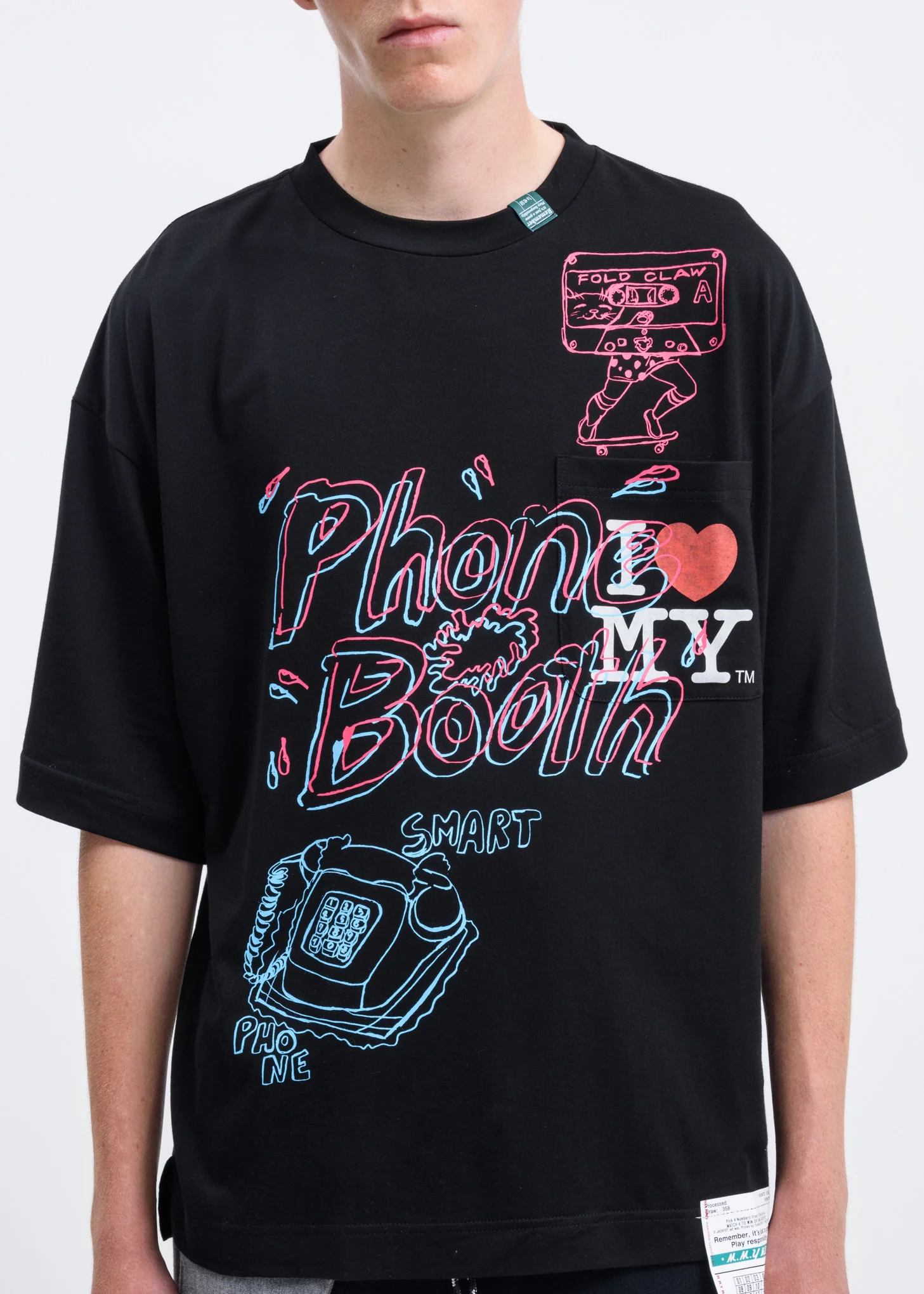 Black Phone Booth T-Shirt - Image 3