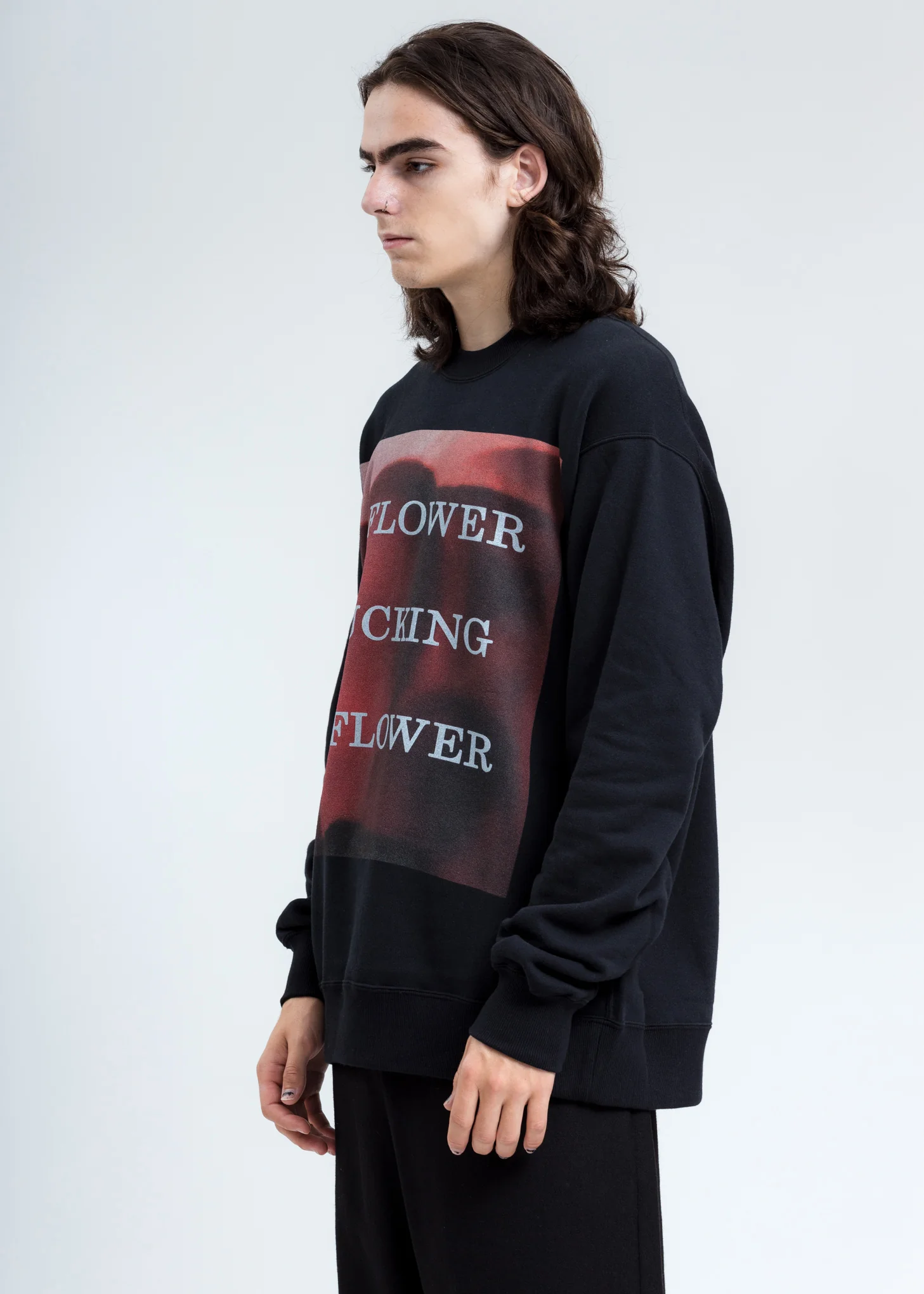 Black Photo Print Crewneck - Image 3