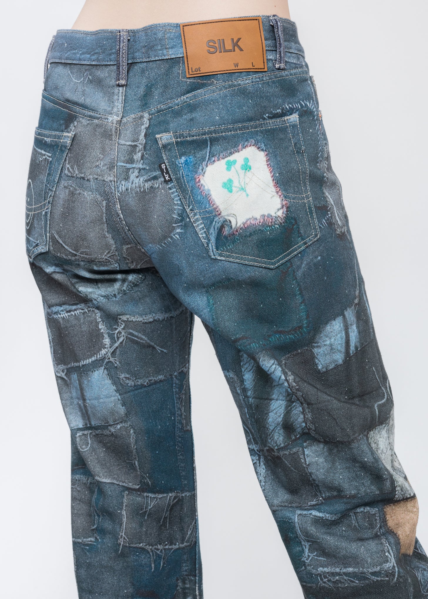 Black PHOTO PRINT Pants - Image 4