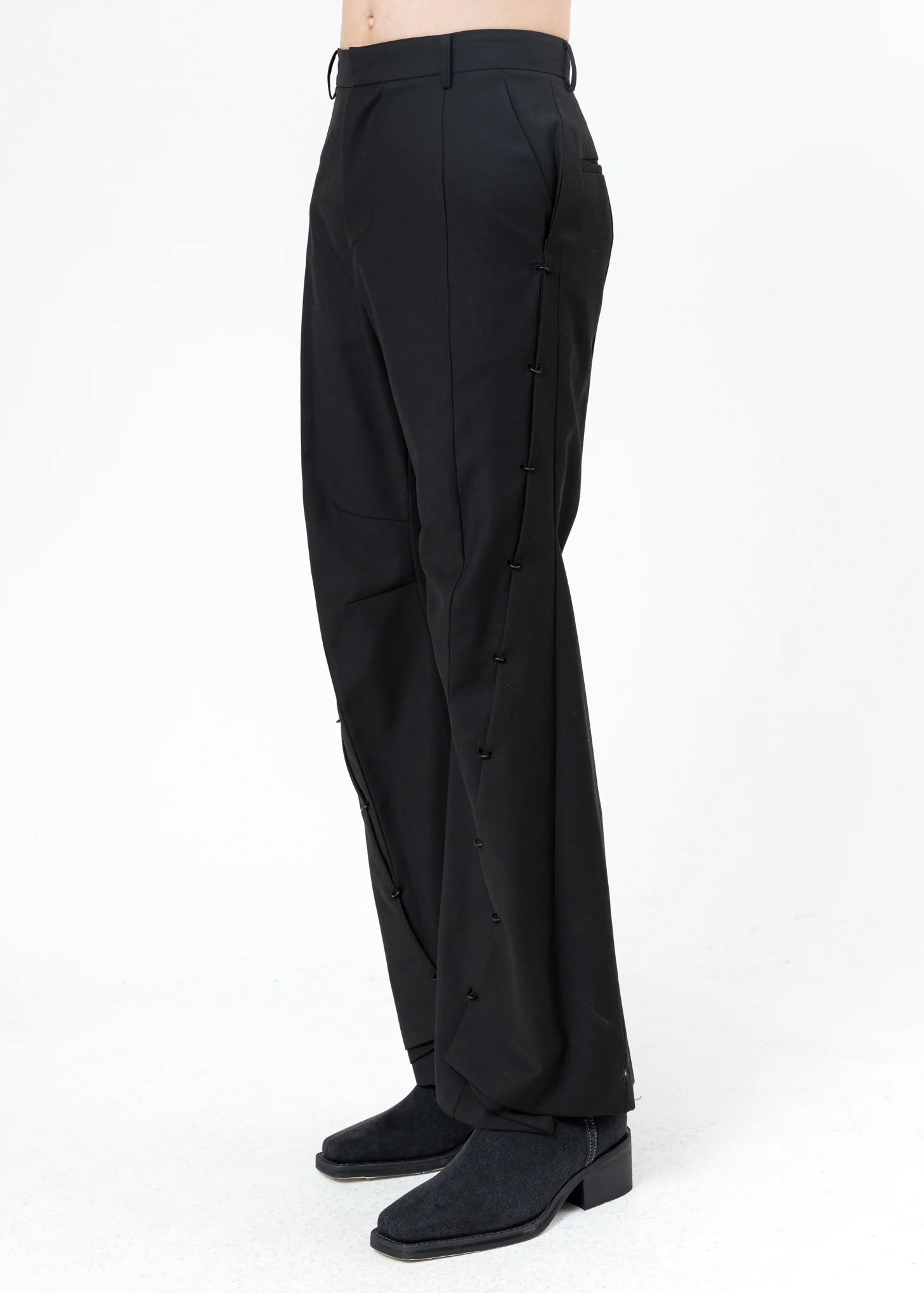 Black Pierced Trousers - Image 2