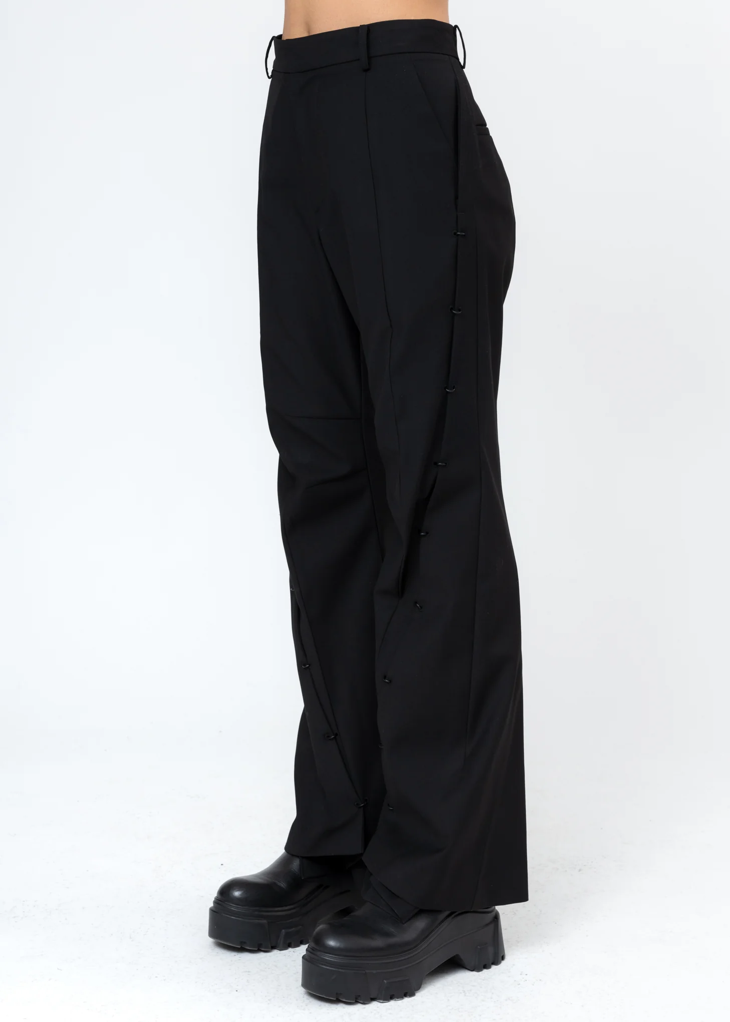 Black Pierced Trousers - Image 2