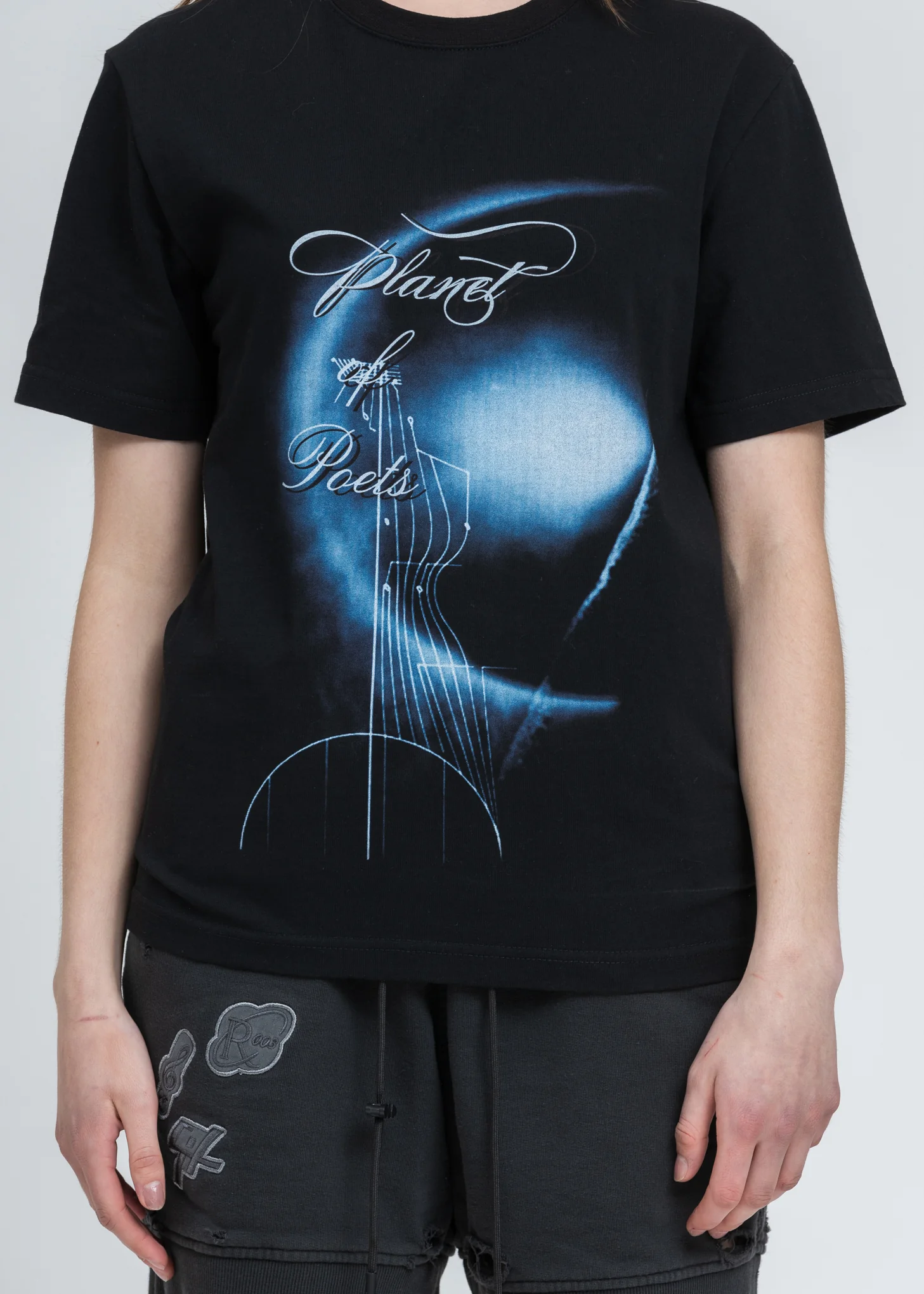 Black “Planet Of Poets“ T-Shirt - Image 4